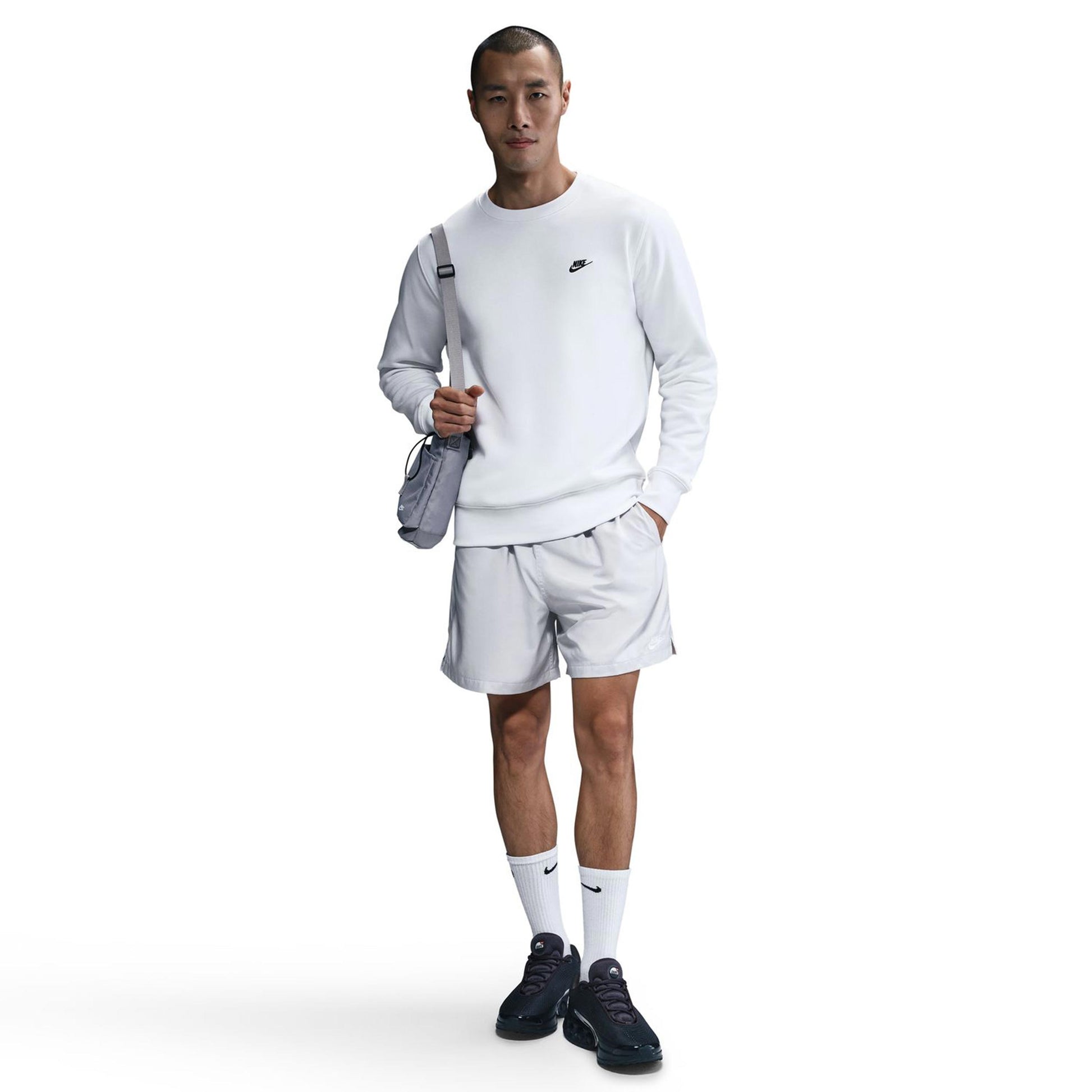 Nike Club Crew Felpa Uomini-Bianco