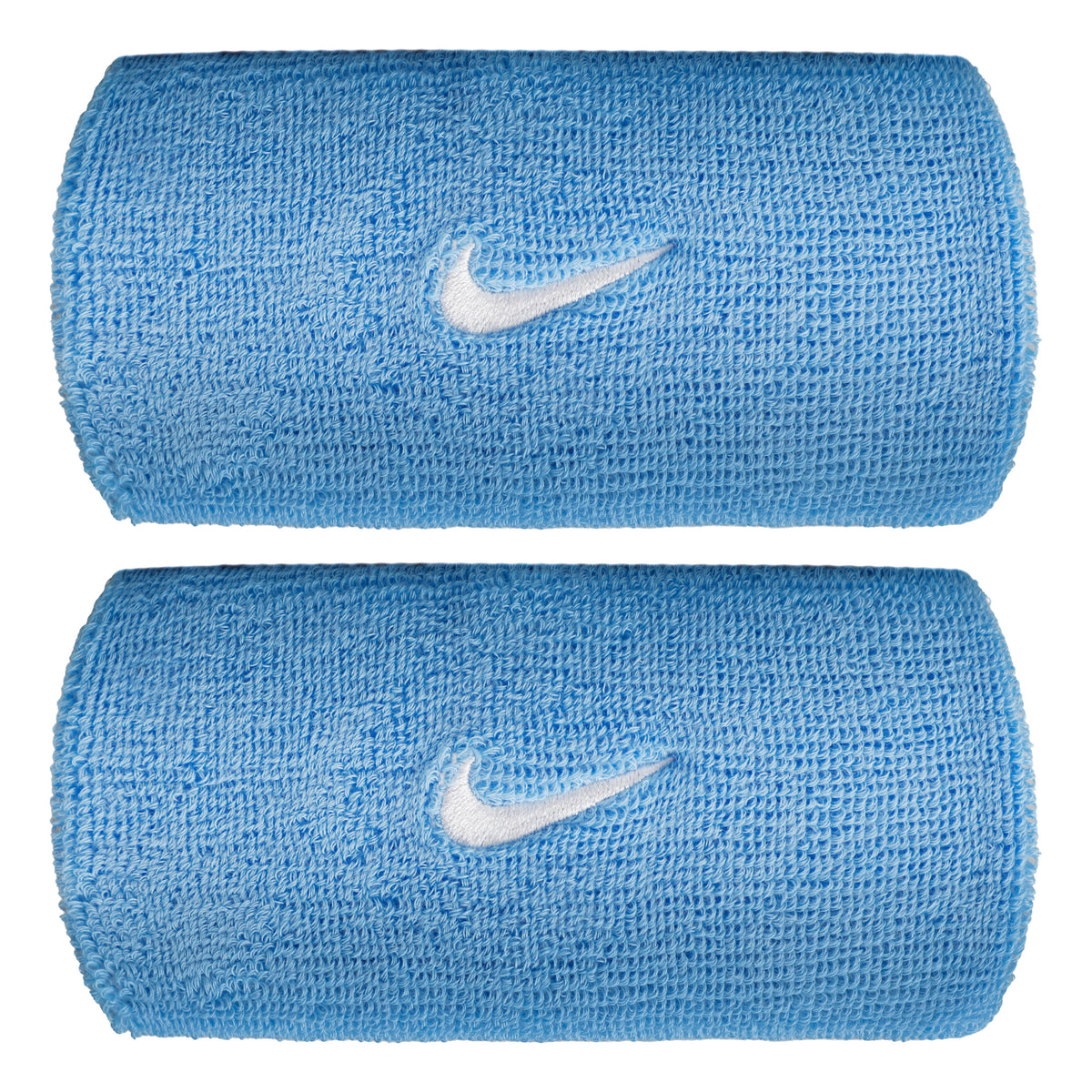 Nike Swoosh Classic Doublewide Polsino anti sudore lungo - blu, bianco