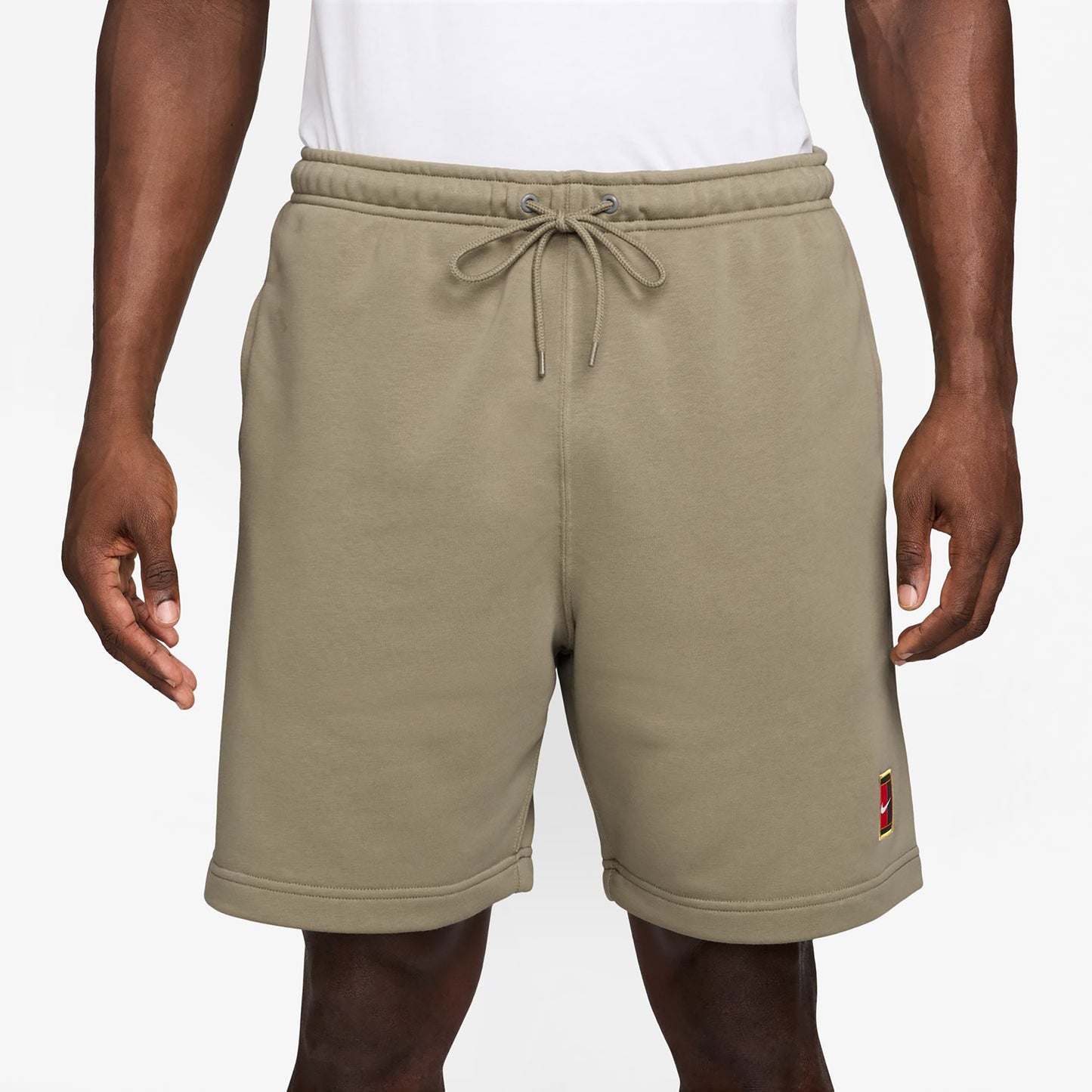 Nike Court Dri-Fit Heritage Fleece Pantaloncini Uomini-oliva