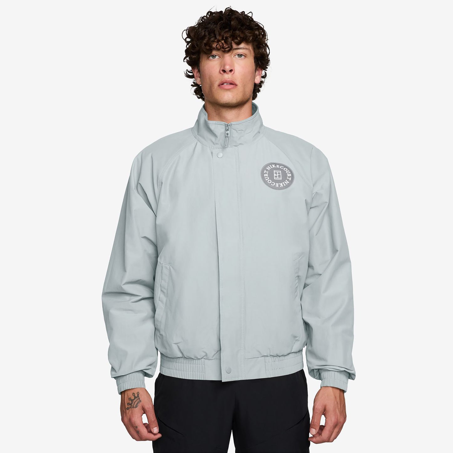 Nike Court Heritage Outdoor-Jacke Uomini - grigio-blu