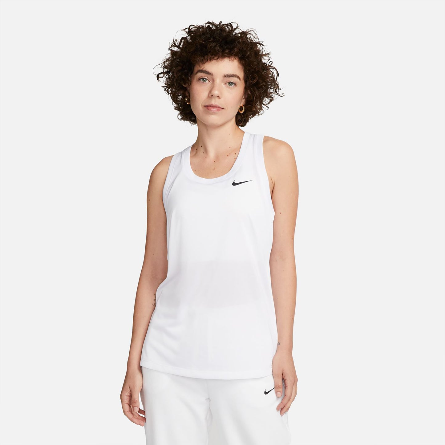 Nike Dri-Fit Regular Racerback Canottiera Donna - bianco, nero