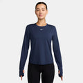 One Classic Dri-FIT Manica lunga Donna - blu scuro, bianco