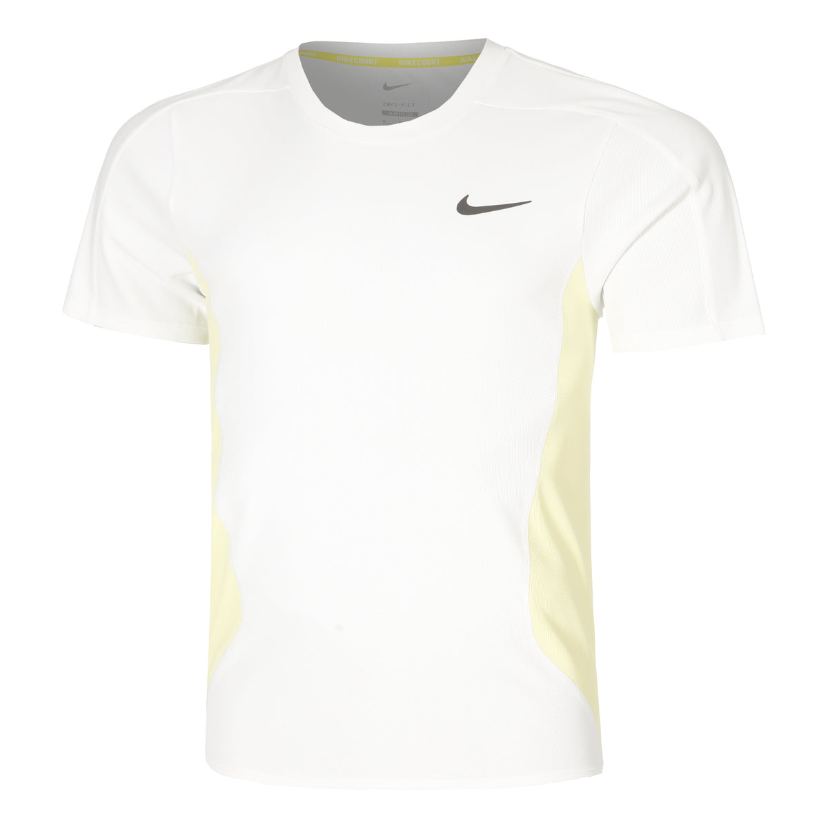Nike Court Dri-Fit Advantage Slam Maglietta Uomini-Bianco,Lime