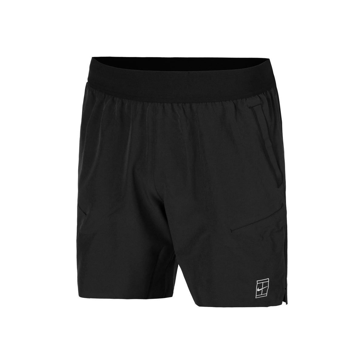 Nike Court Dri-Fit Advantage 6in Pantaloncini Uomini-Nero,Bianco
