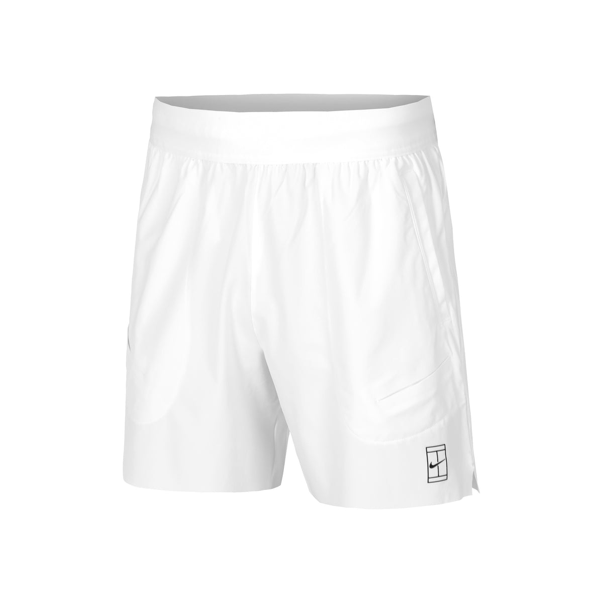Nike Court Dri-Fit Advantage 6in Pantaloncini Uomini-Bianco,Nero