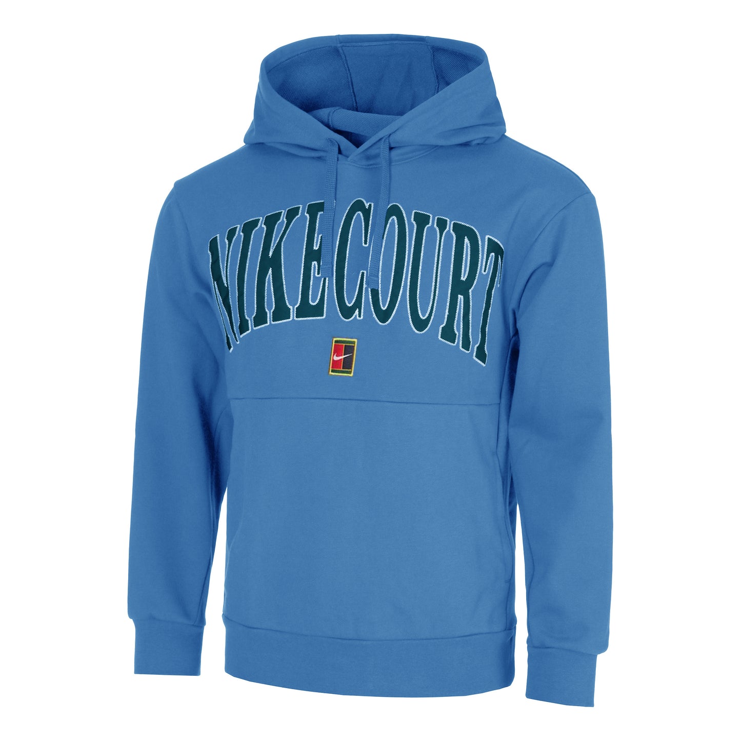 Nike Court Dri-Fit Fleece Heritage Felpa Con Cappuccio Uomini-Blu,Blu Scuro