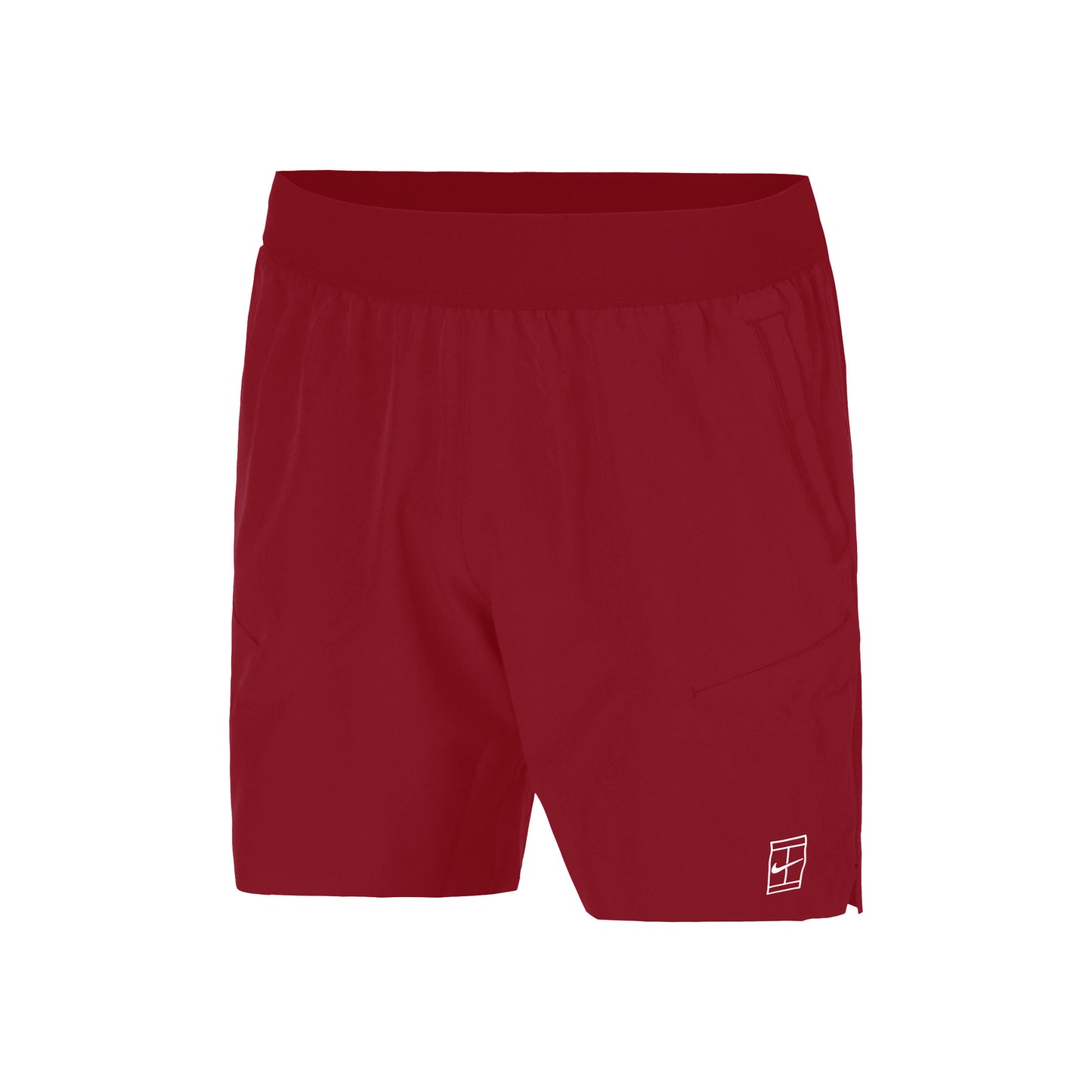 Nike Court Dri-FIT Advantage 6in Pantaloncini Uomini - rosso, bianco