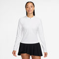 Court Dri-Fit Advantage Manica Lunga Donna-Bianco,Bianco