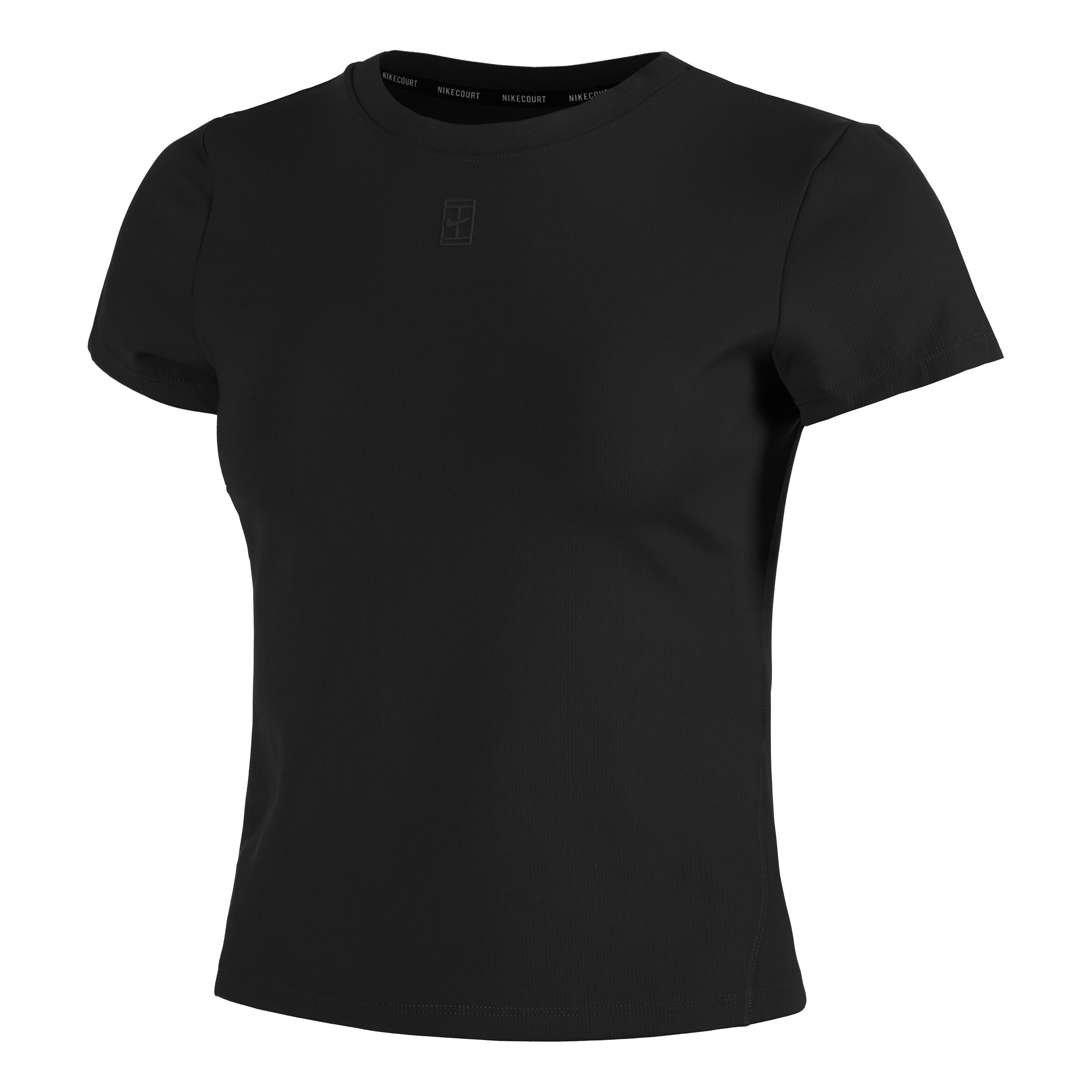 Nike Court Dri-Fit Advantage Maglietta Donna-Nero,Nero