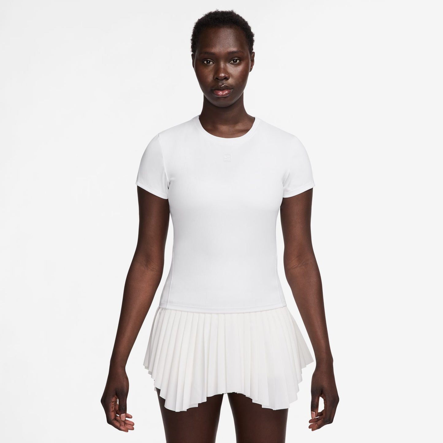 Nike Court Dri-Fit Advantage Maglietta Donna-Bianco,Bianco