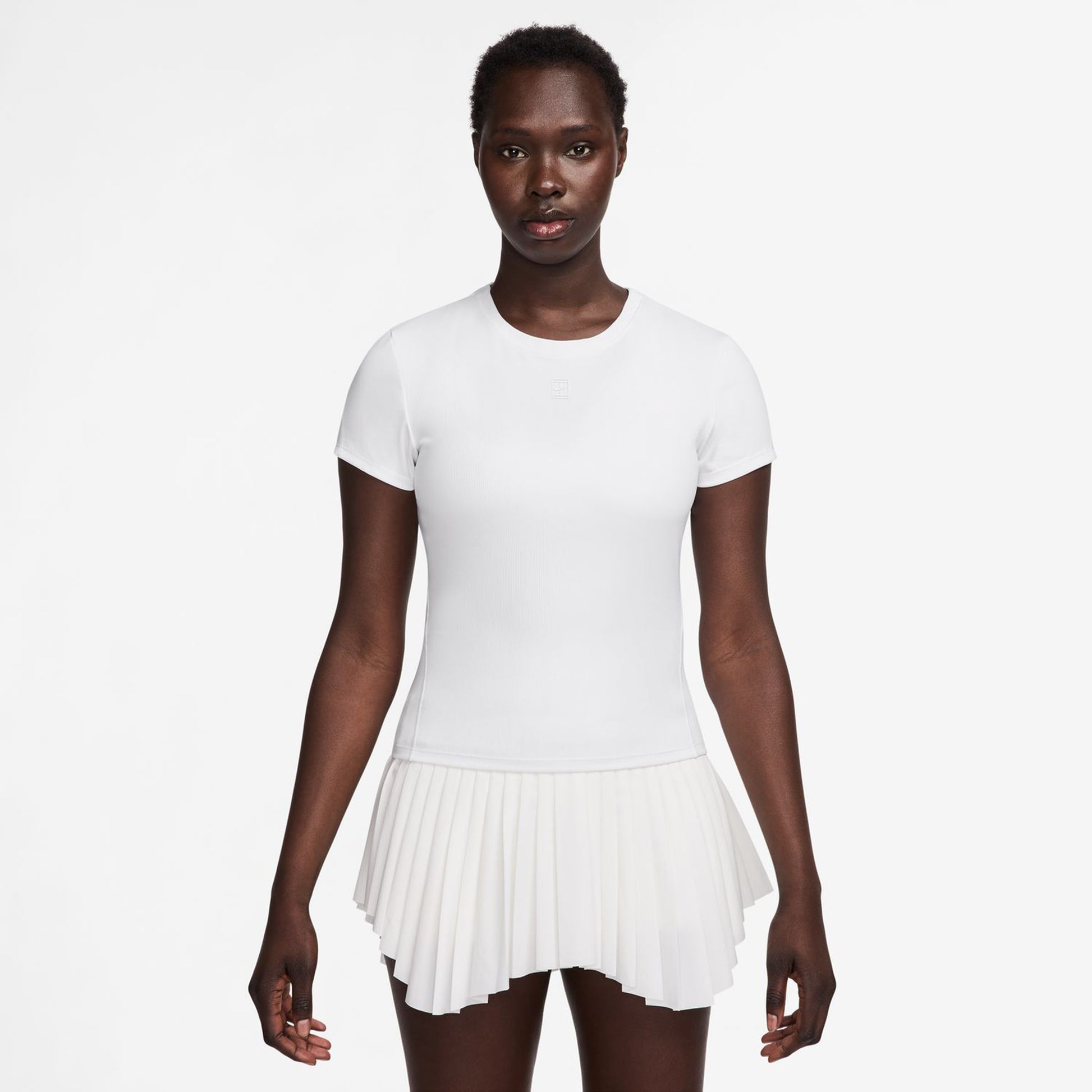 Nike Court Dri-Fit Advantage Maglietta Donna-Bianco,Bianco