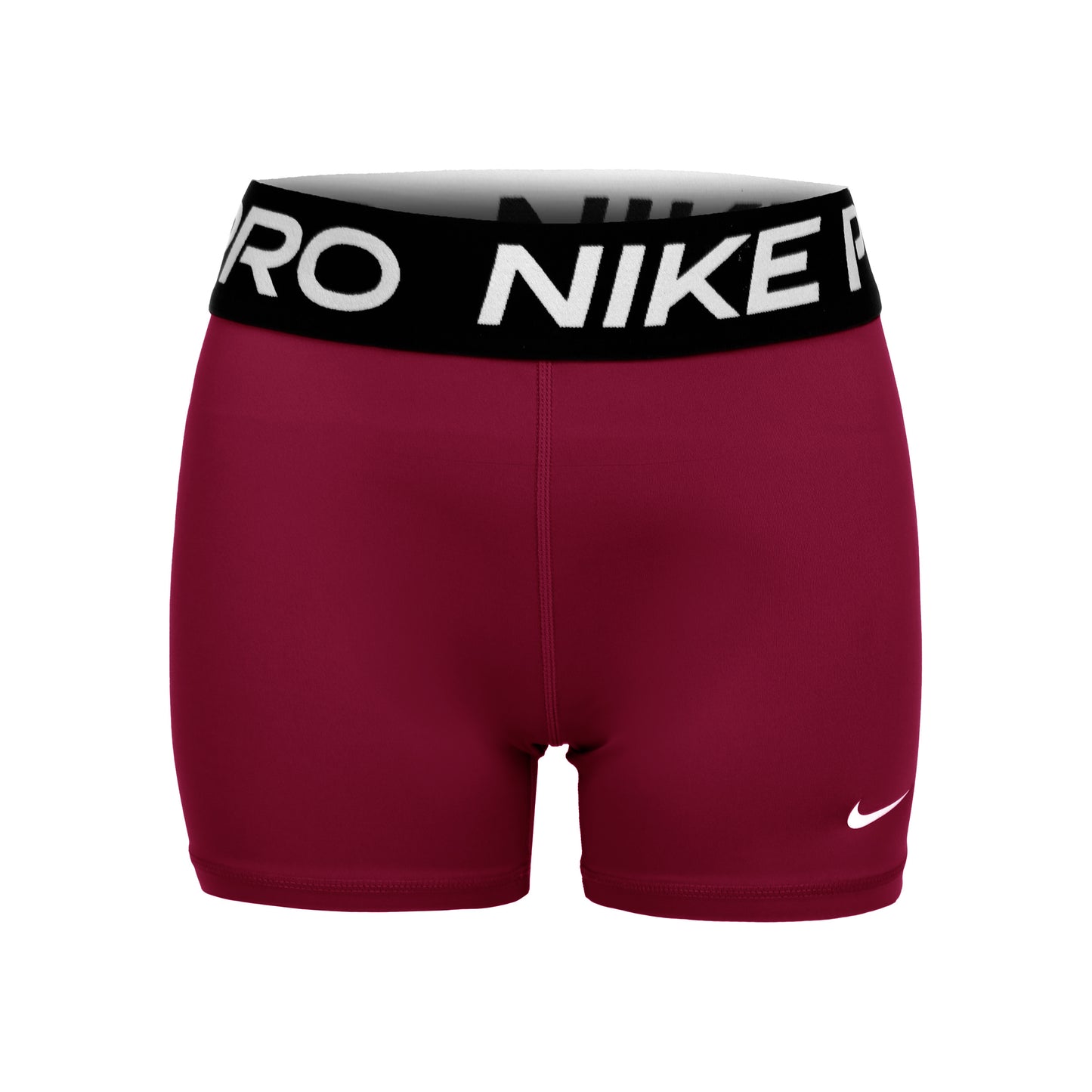 Nike Dri-Fit Big Kids 3in Pantaloncini Ragazze - vino rosso, nero