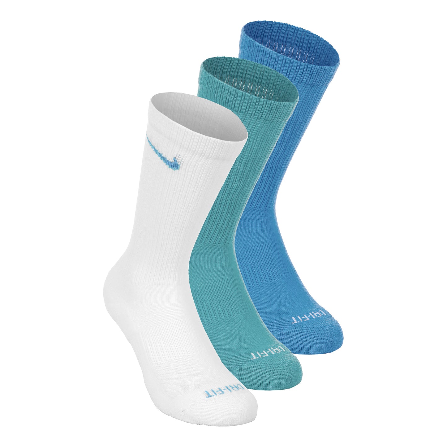 Nike Everyday Plus Cushioned Calzini da tennis Confezione da 3 Unisex - multicolore, salvia