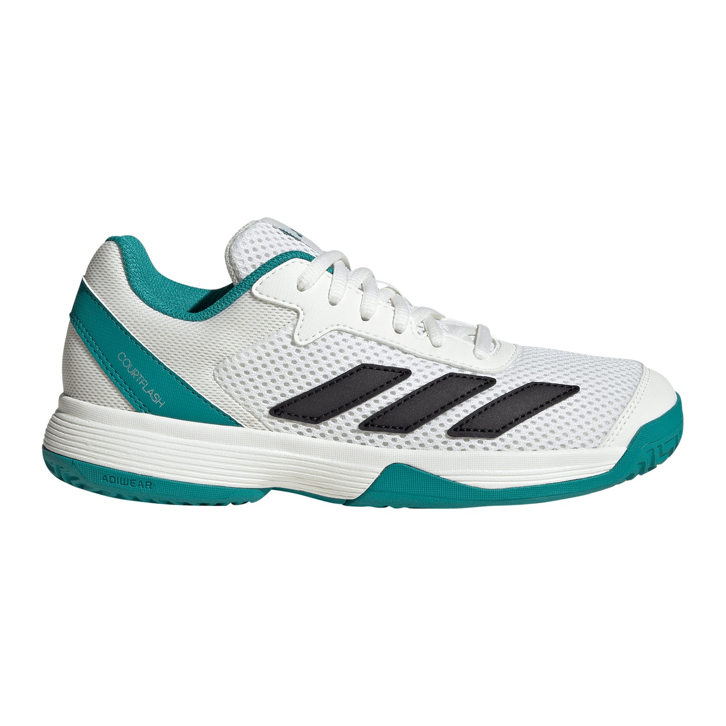 adidas Courtflash Scarpa per tutte le superfici Bambini - bianco, color petrolio