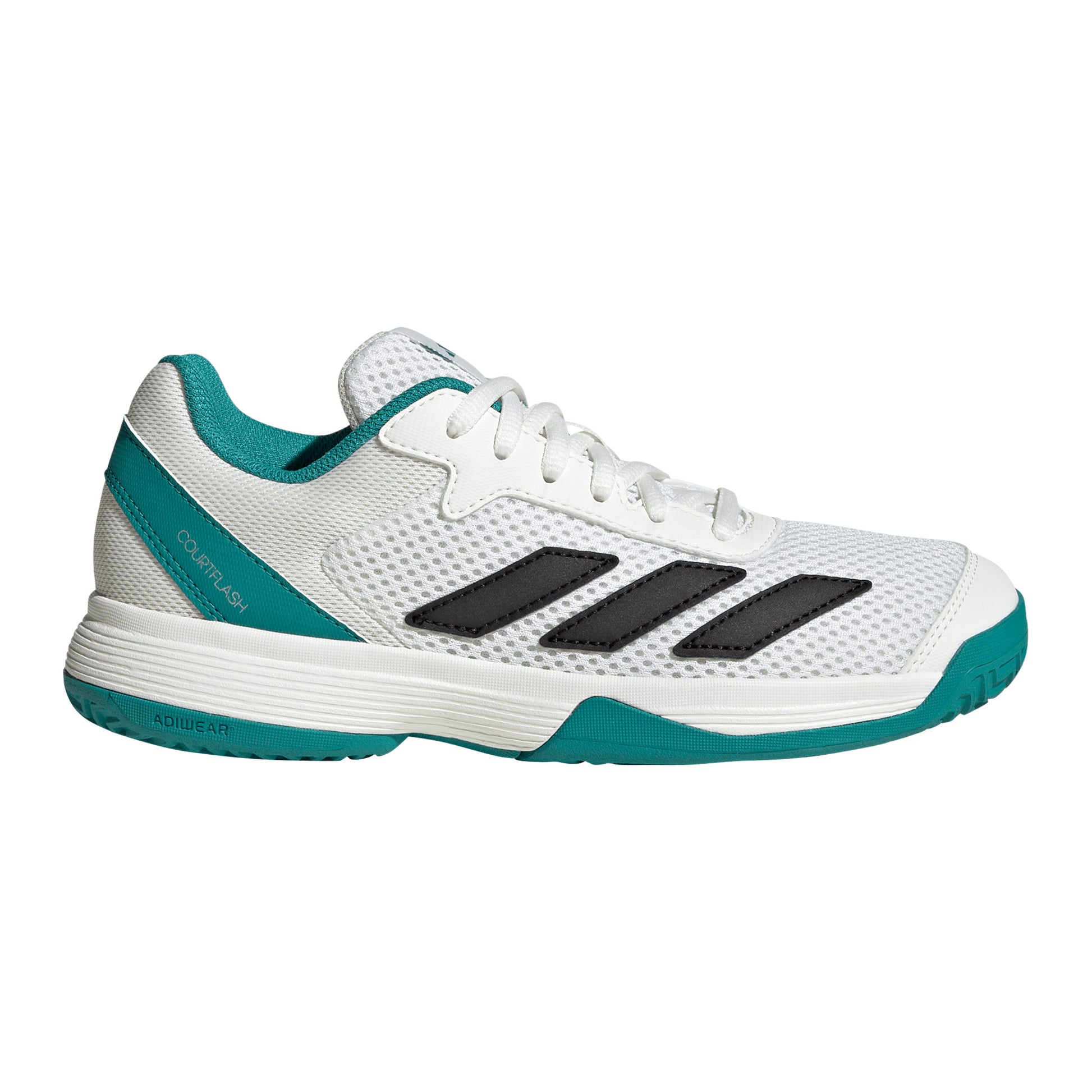 adidas Courtflash Scarpa per tutte le superfici Bambini - bianco, color petrolio