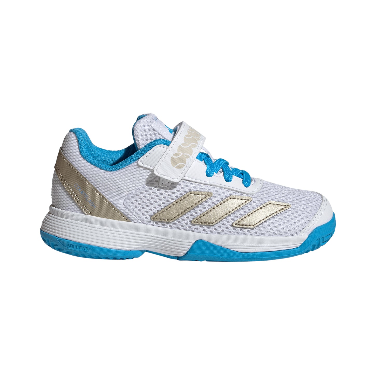 adidas Courtflash CF Scarpa per terra rossa Bambini - bianco, argento