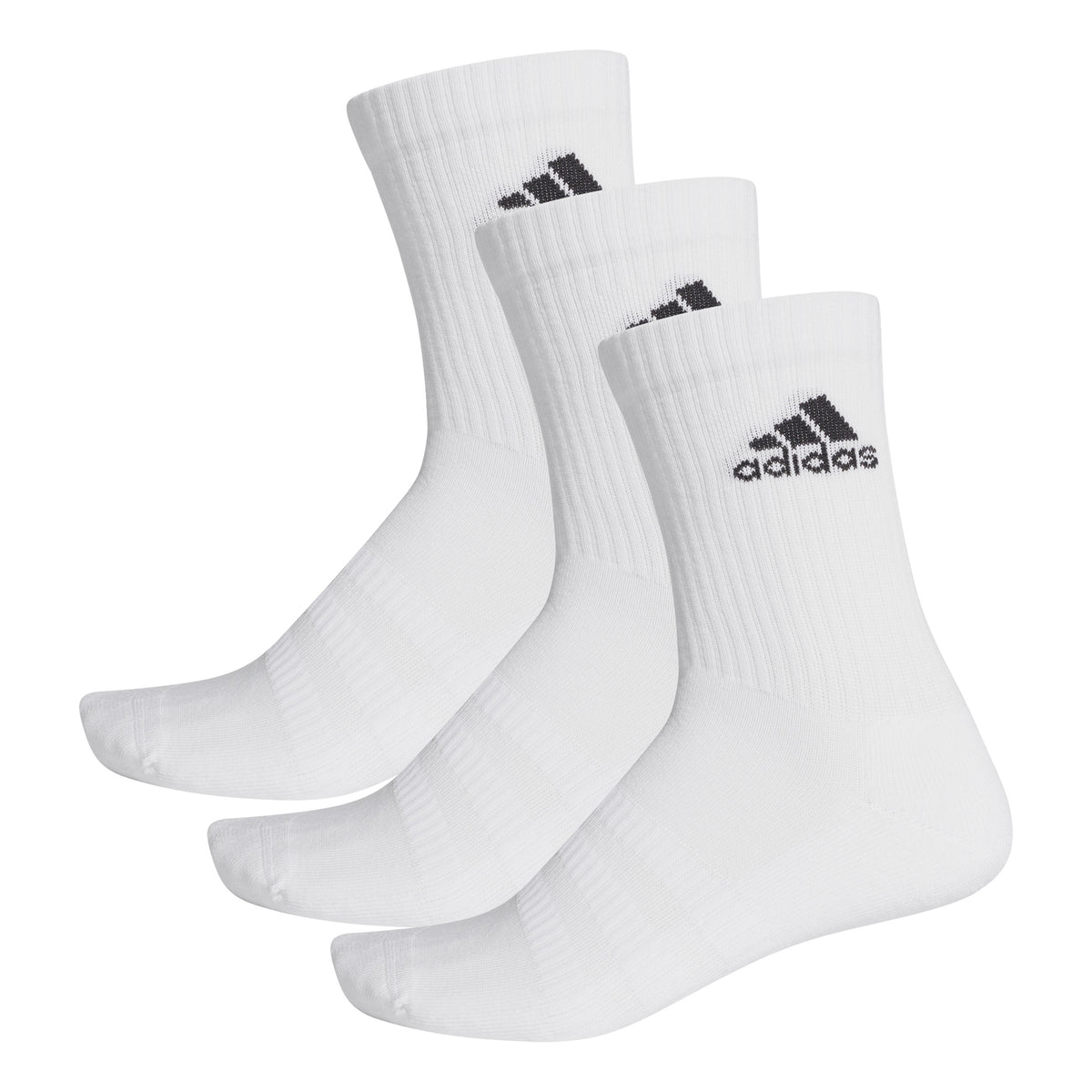 adidas Cush Crew Calzini sportivi Confezione da 3 Unisex - bianco, nero