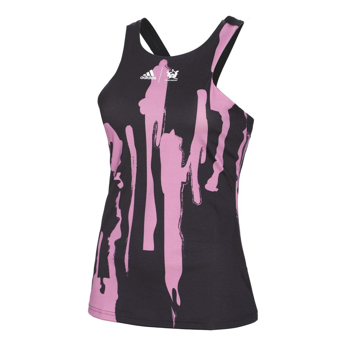 adidas New York Y Canottiera Donna-Nero,Rosa