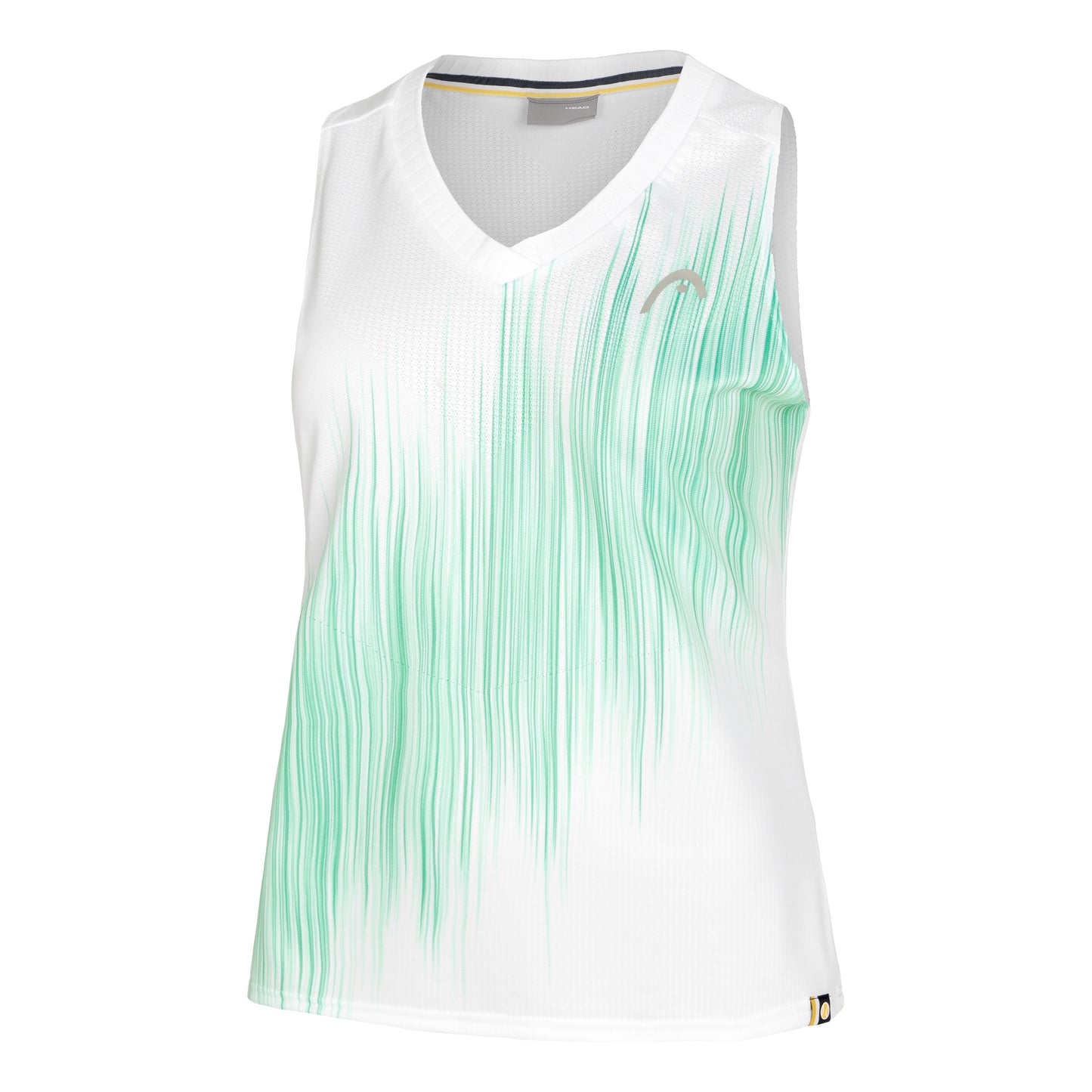 HEAD Performance Canottiera Donna-Bianco,Turchese