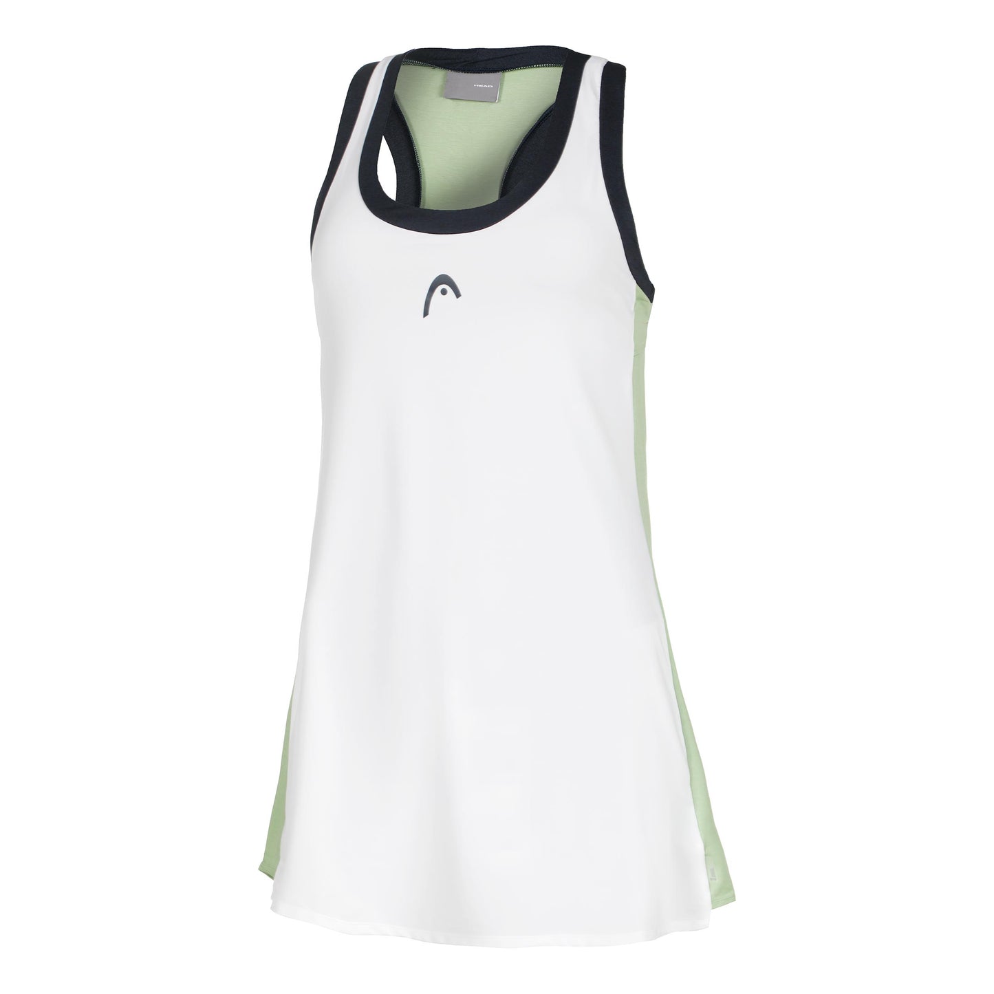 HEAD Play Tech Abito Donna-Bianco,Blu Scuro