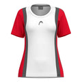 Club 25 Tech Maglietta Donna-Rosso,Bianco