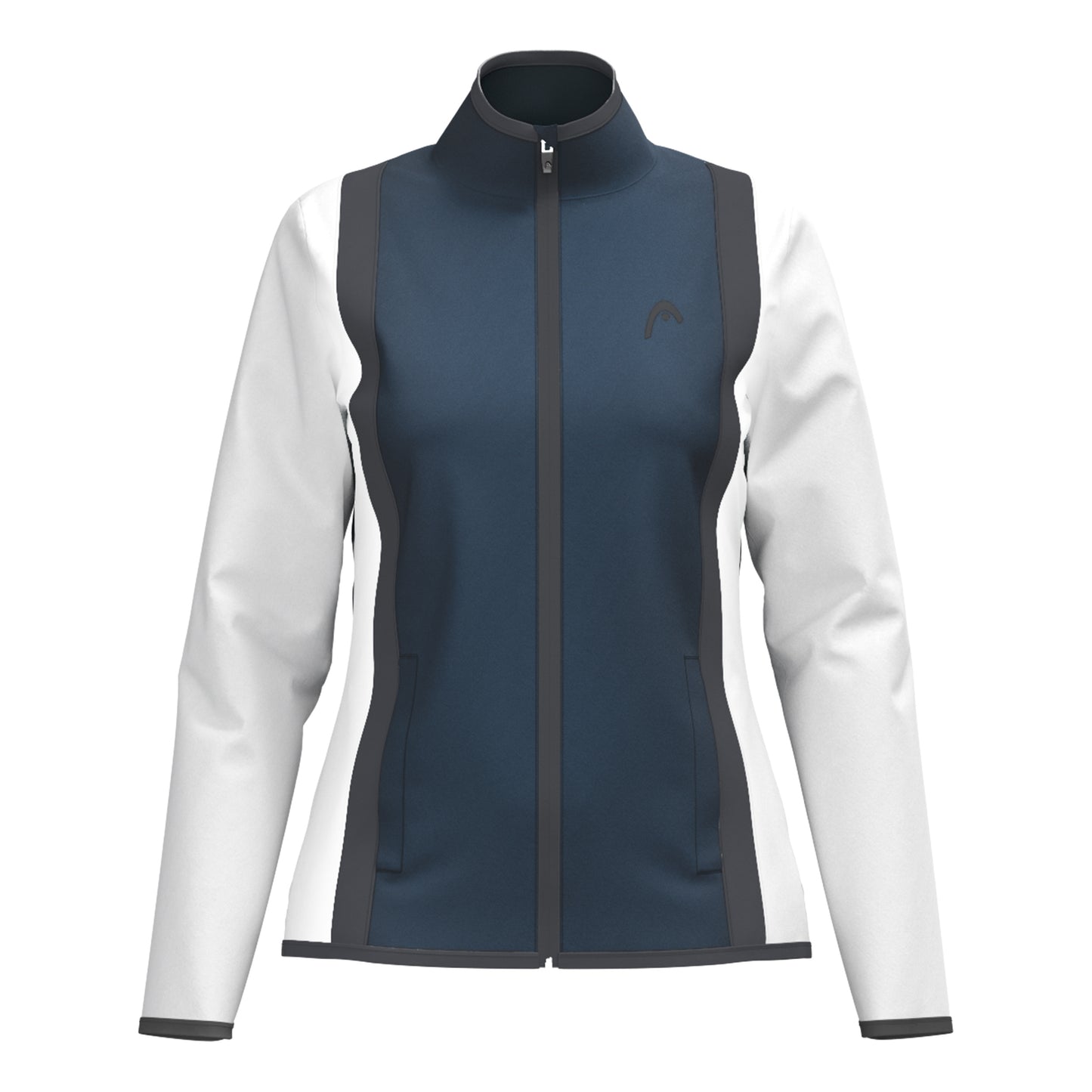 HEAD Club 25 Jacket Women Giacca Da Allenamento Donna-Blu Scuro,Bianco