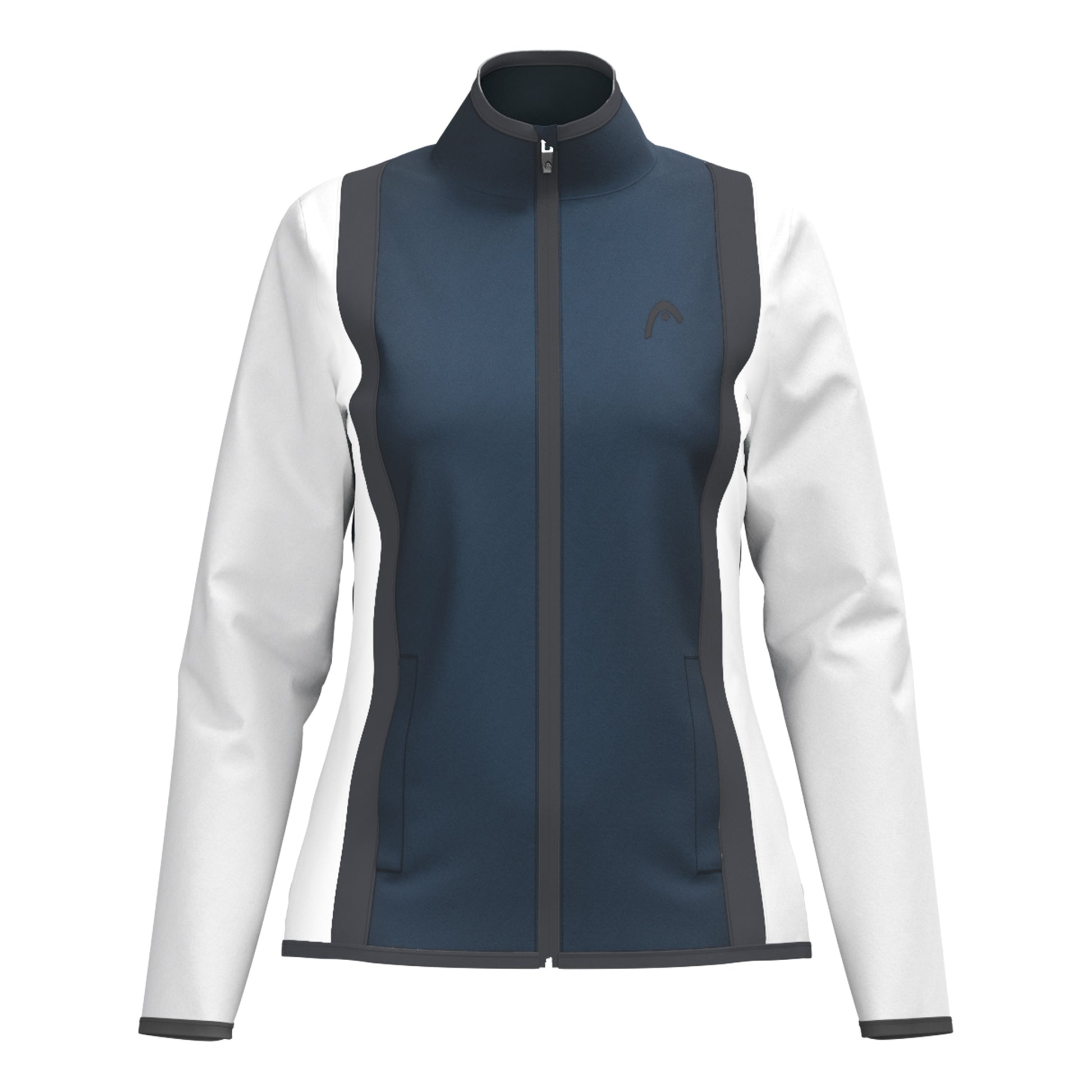 HEAD Club 25 Jacket Women Giacca Da Allenamento Donna-Blu Scuro,Bianco