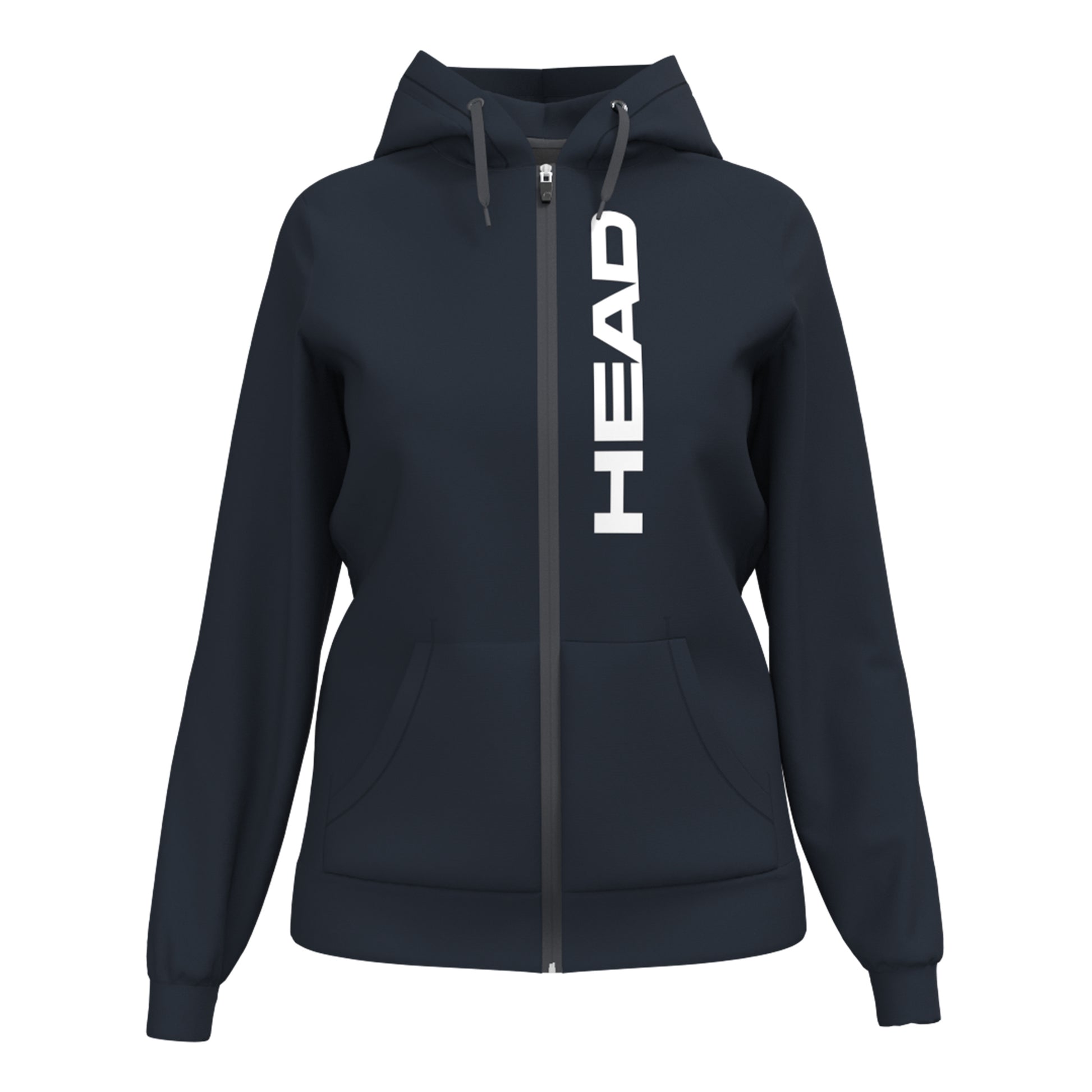 HEAD Club Original Full Zip Felpa Donna-Blu Scuro