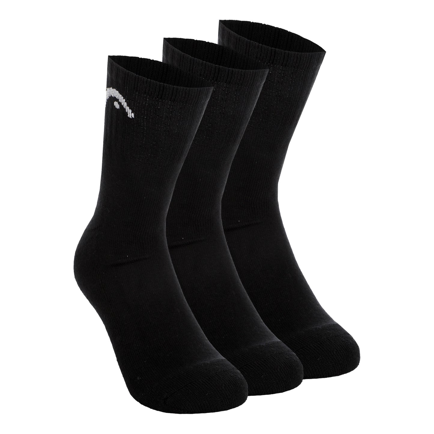 HEAD Short Crew Calzini da tennis Confezione da 3 Unisex - nero,
