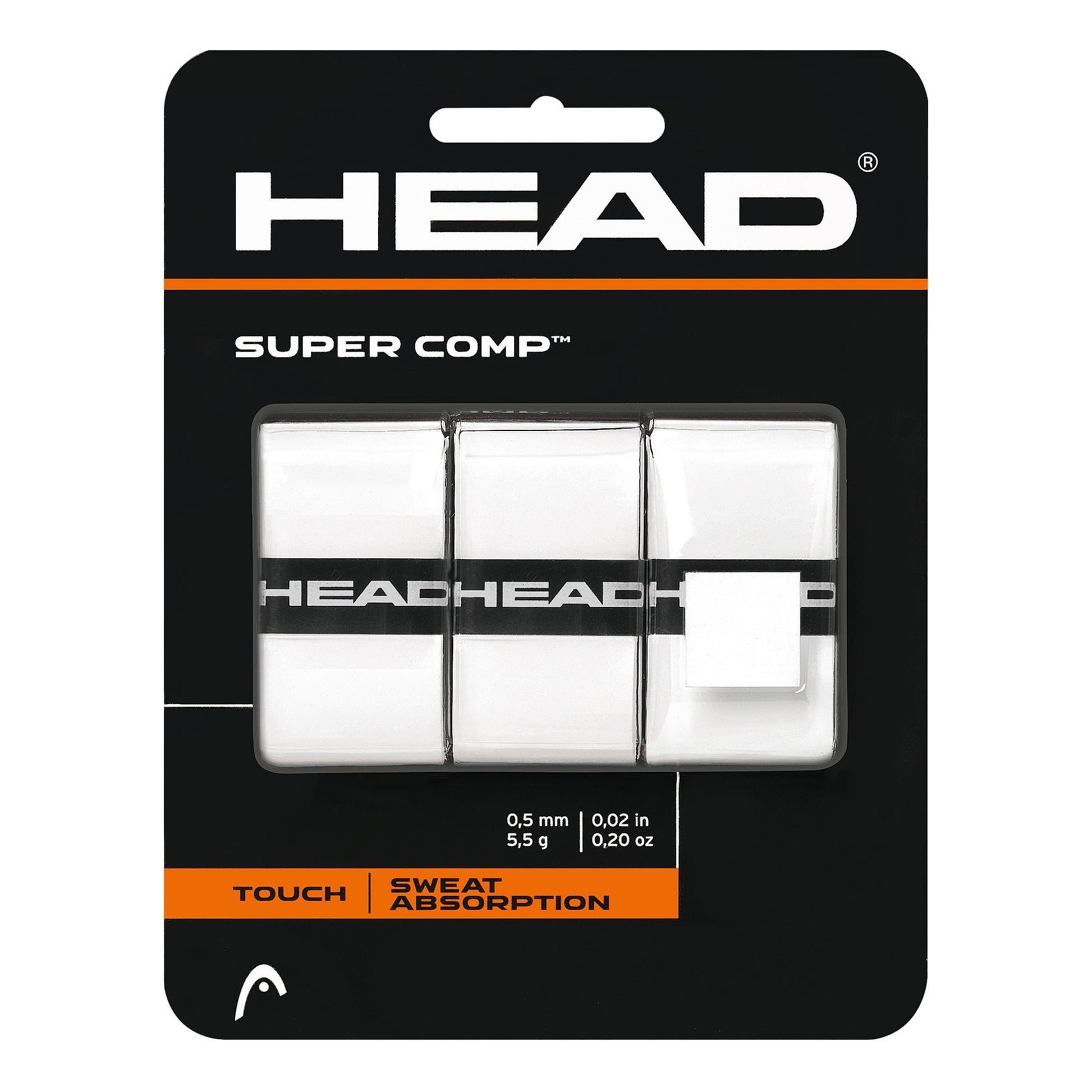 HEAD Super Comp Confezione da 3 - bianco