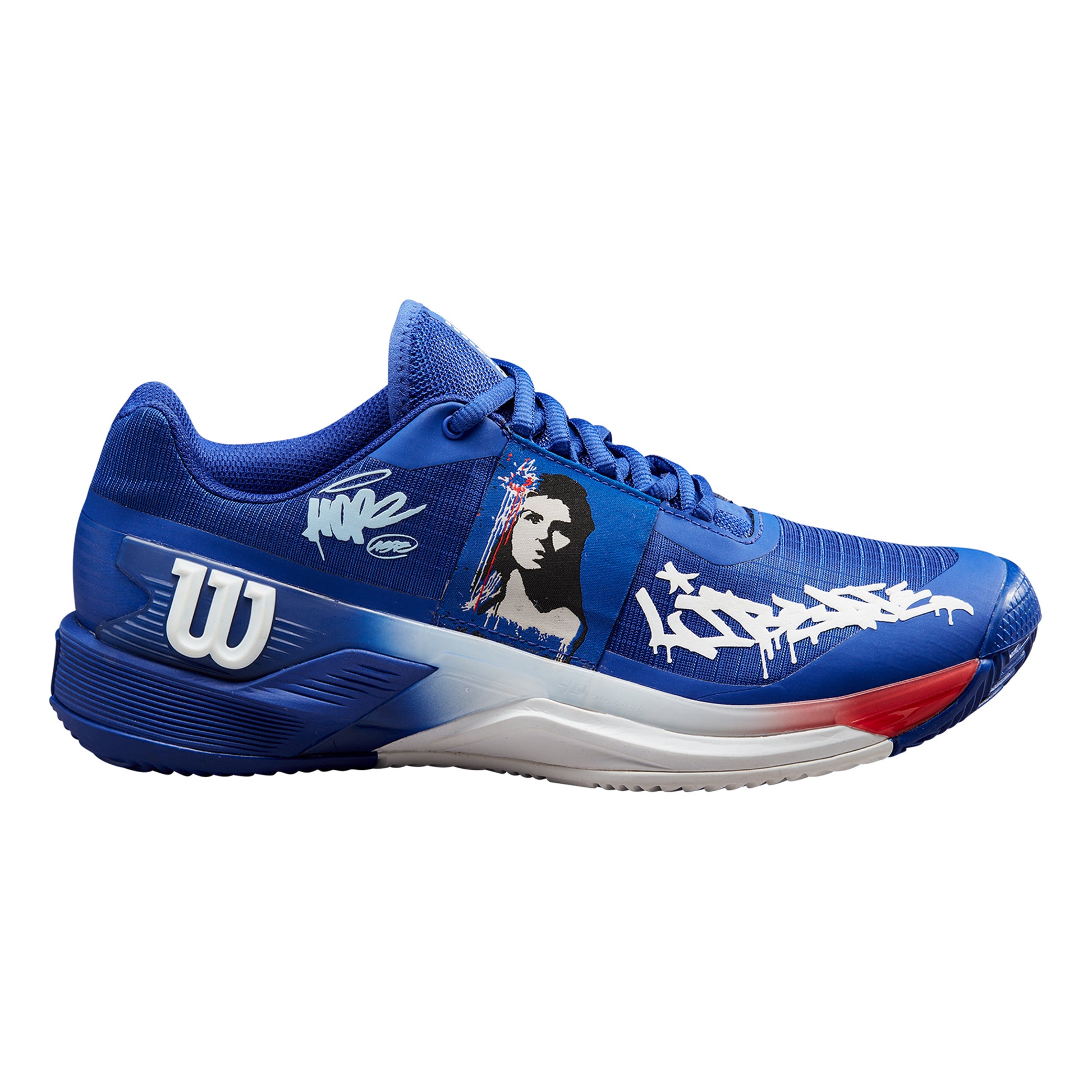 Wilson Rush Pro 4.0 Hope Paris Scarpa Per Terra Rossa Donna-Blu,Bianco