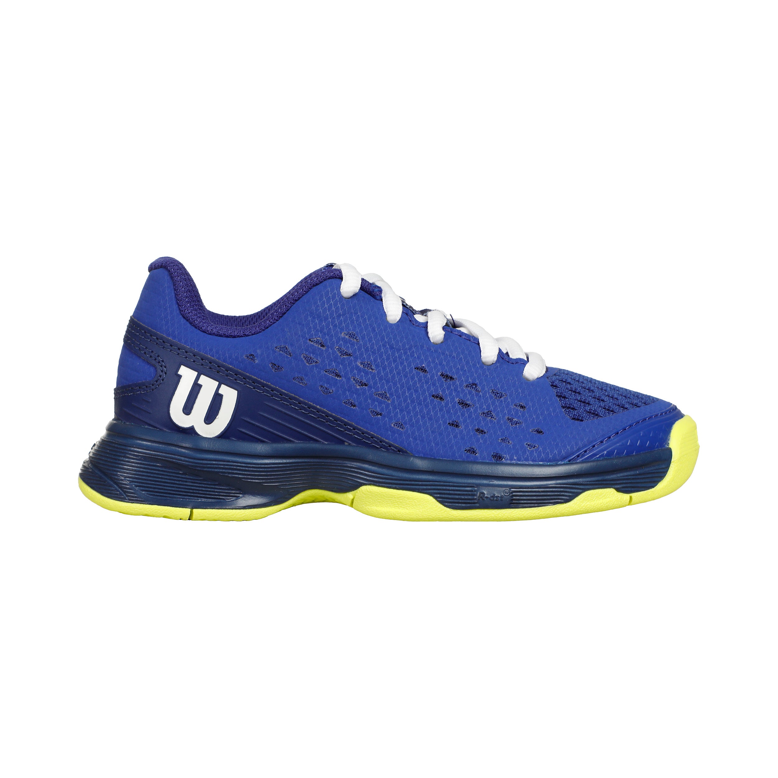 Wilson RUSH PRO AC Scarpa Per Tutte Le Superfici Bambini-Blu,Giallo Neon