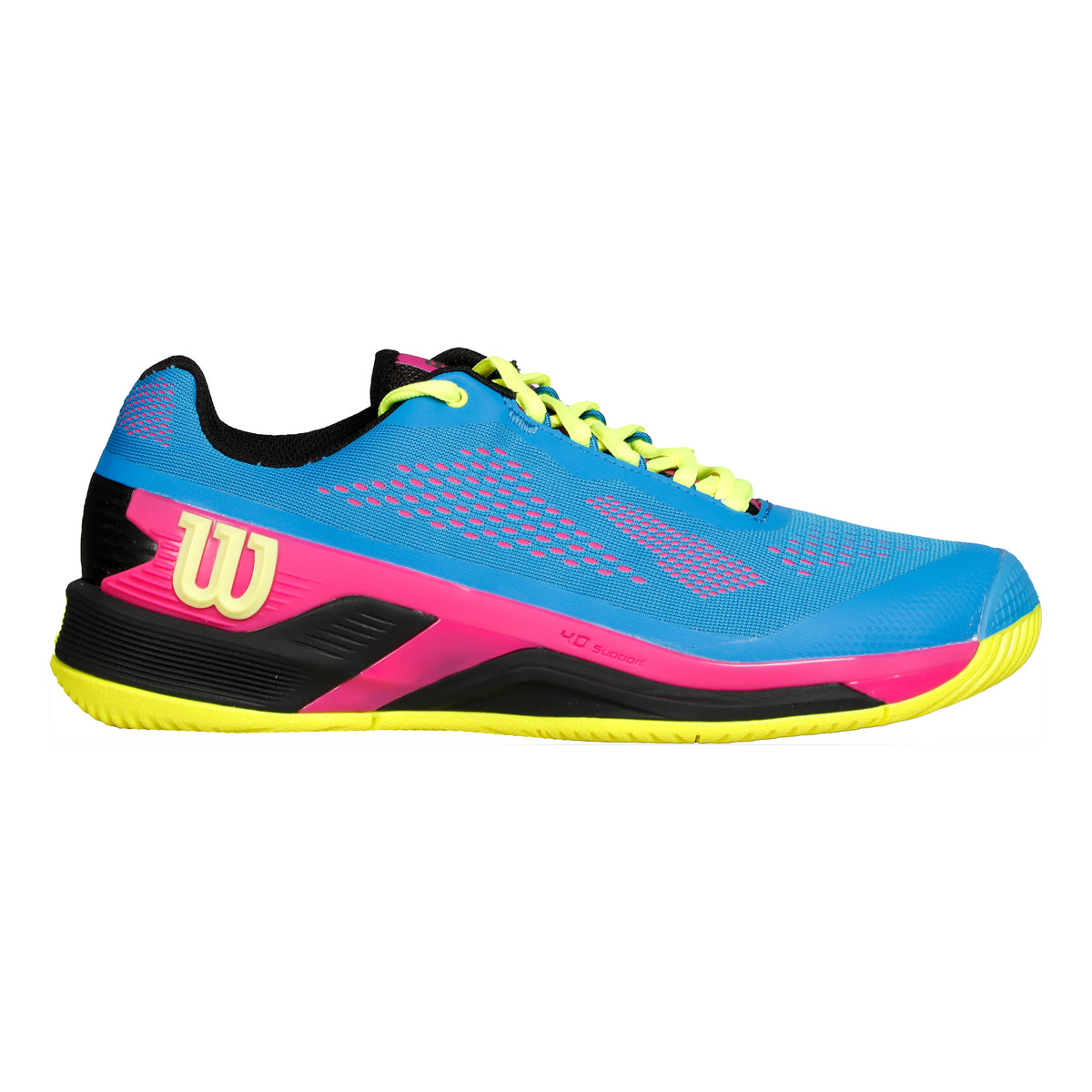 Wilson Rush Pro 4.0 Scarpa Per Tutte Le Superfici Uomini-Blu,Multicolore