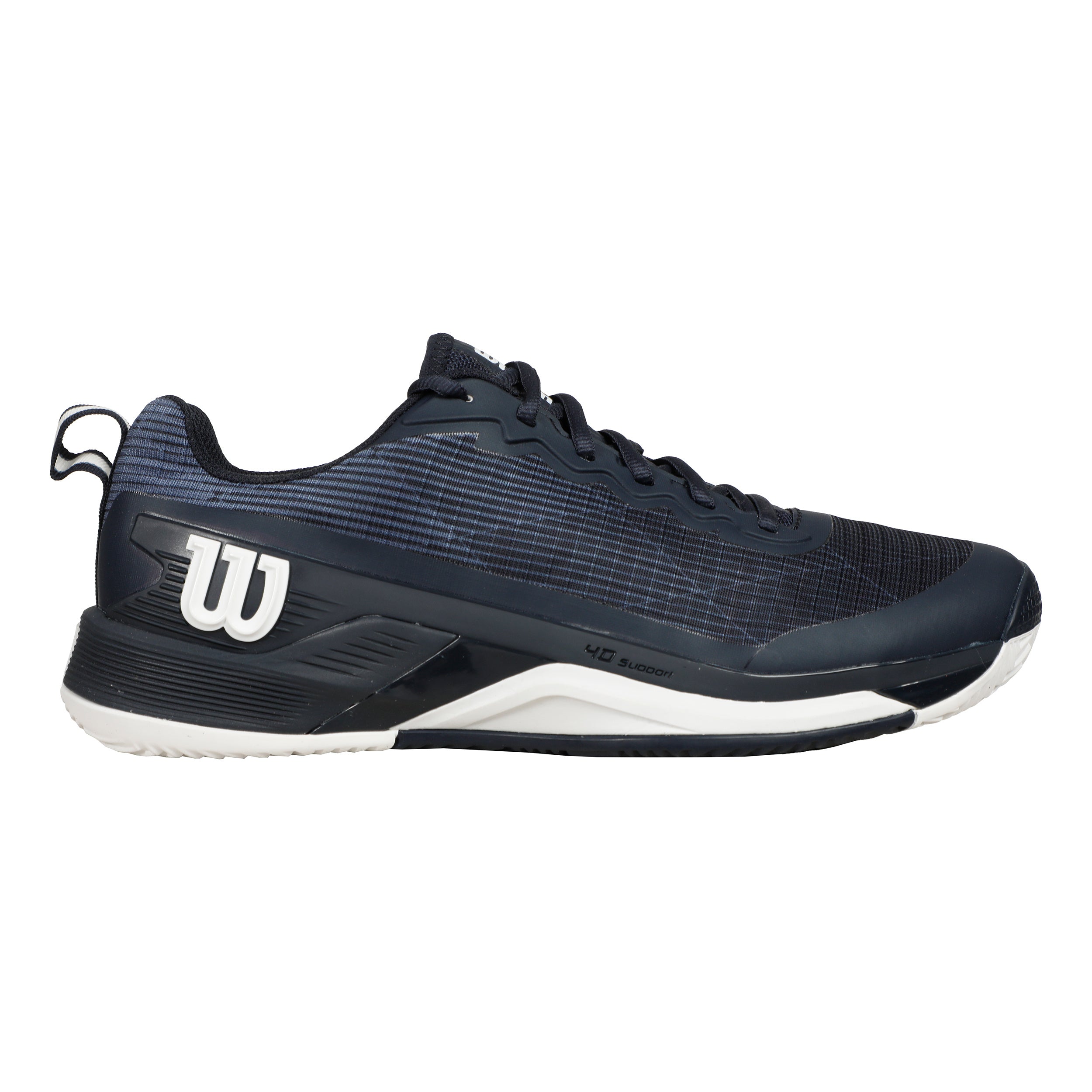 Wilson Rush Pro 4.5 Scarpa Per Terra Rossa Uomini-Blu Scuro,Bianco