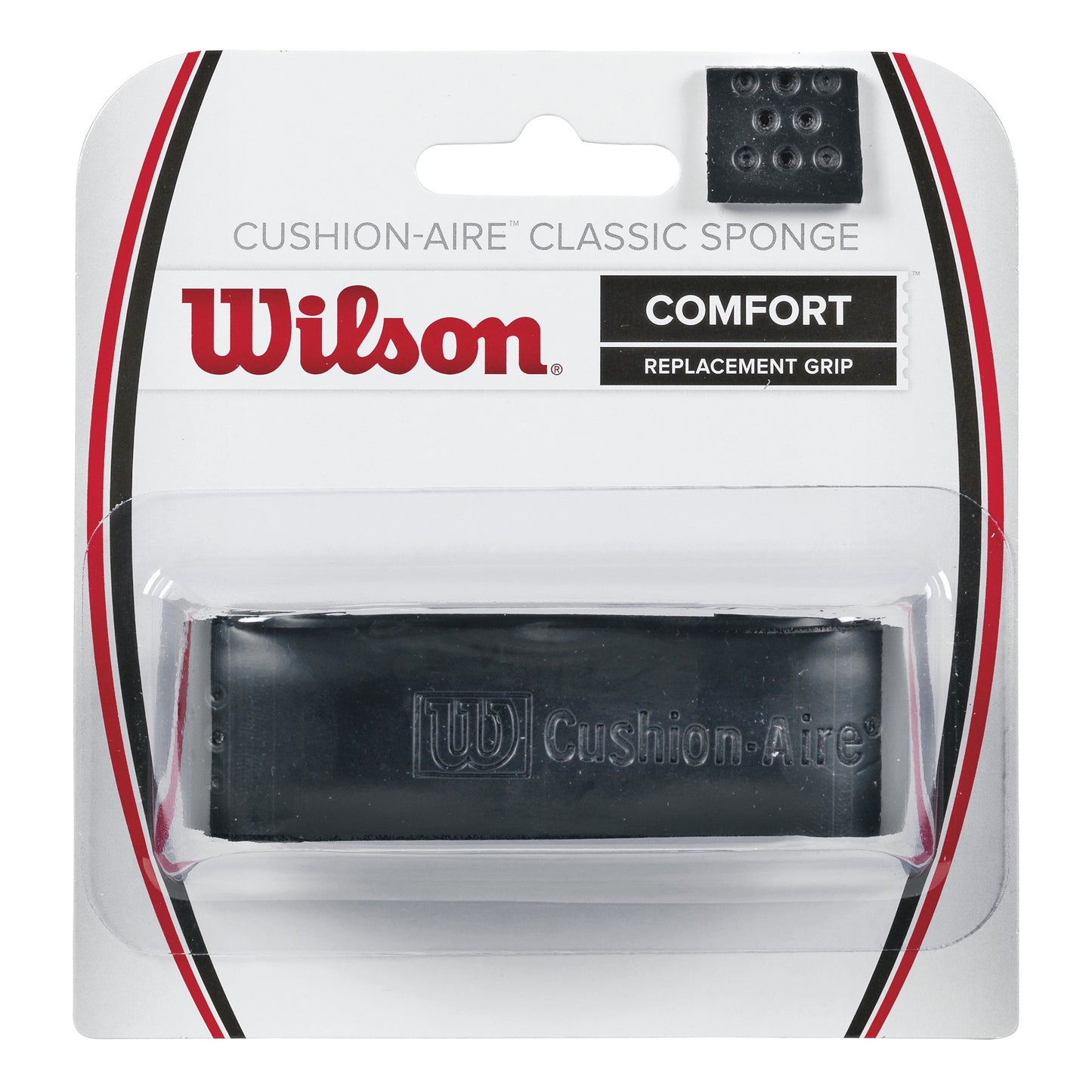 Wilson Cushion-Aire Classic Sponge Confezione Da 1-Nero