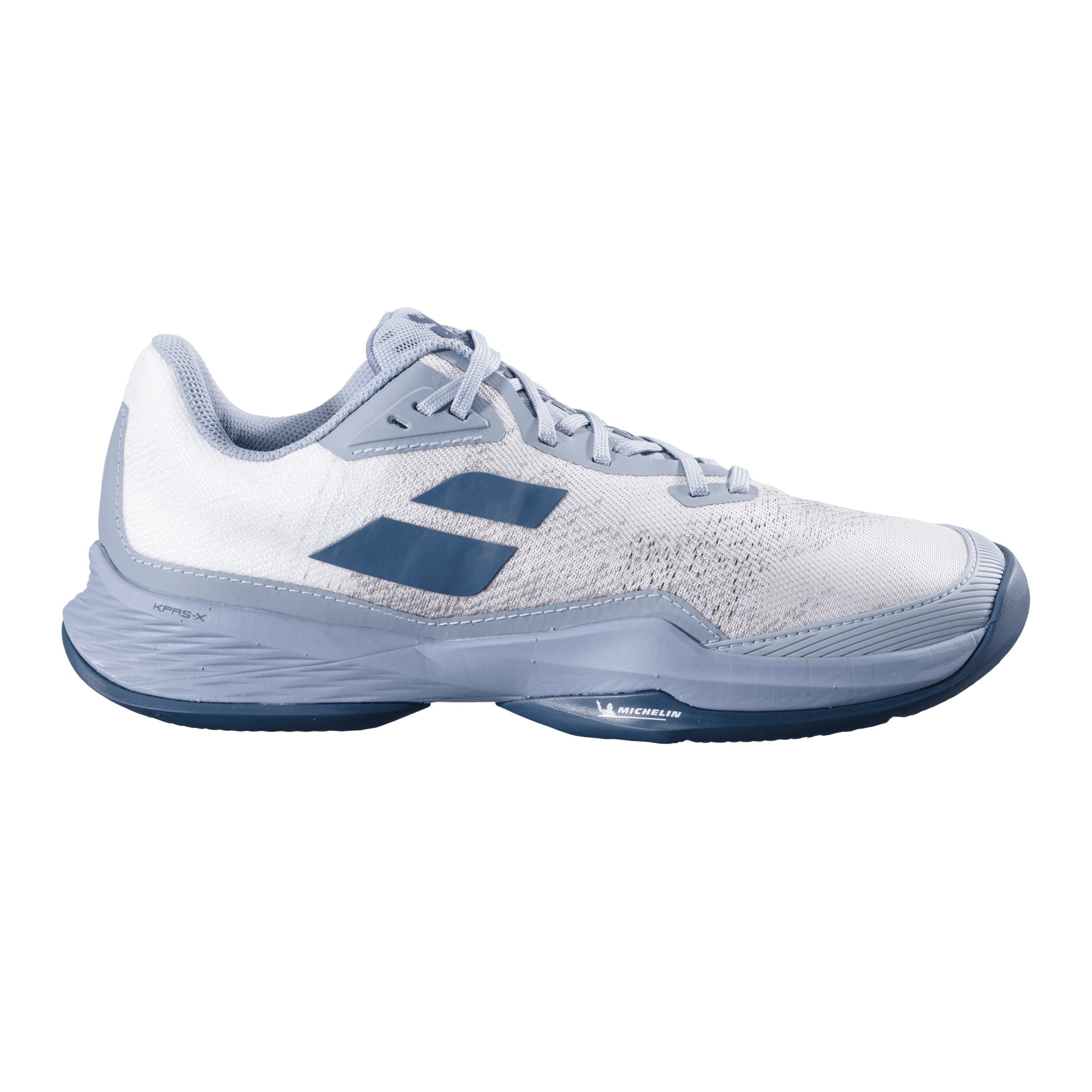 Babolat Jet Mach 3 Scarpa Per Terra Rossa Uomini-Bianco,Grigio