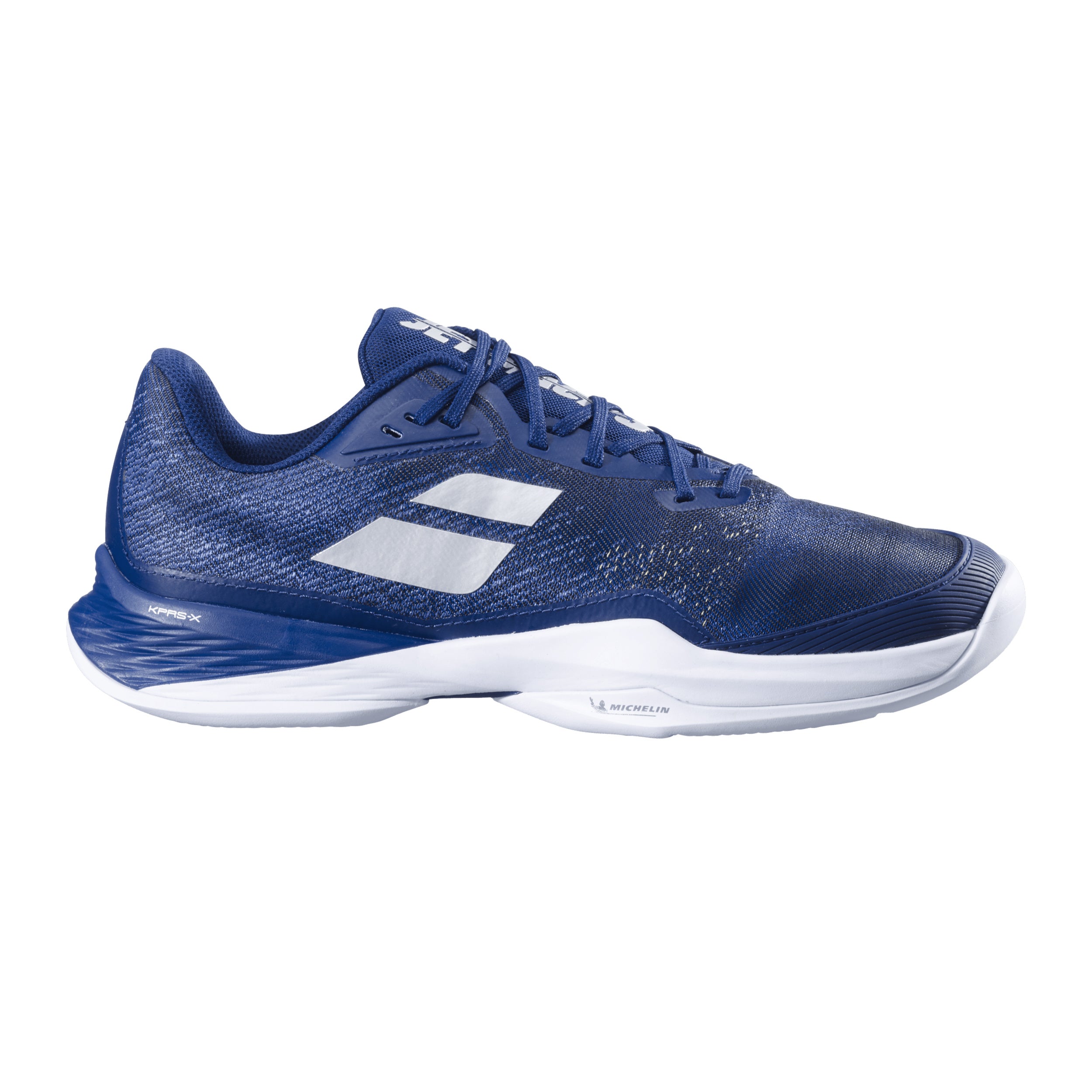 Babolat Jet Mach 3 Scarpa Per Terra Rossa Uomini-Blu Scuro,Bianco