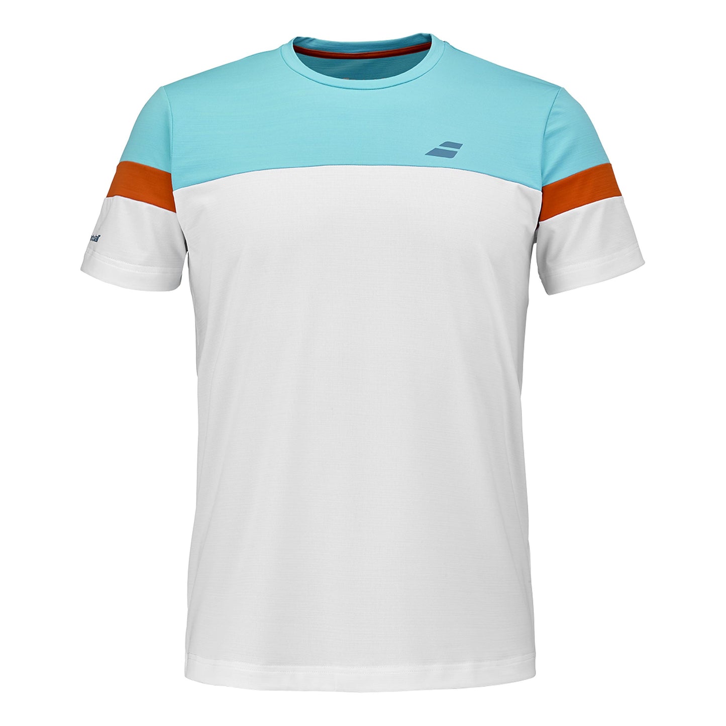 Babolat Crew Neck Maglietta Uomini - bianco, arancione