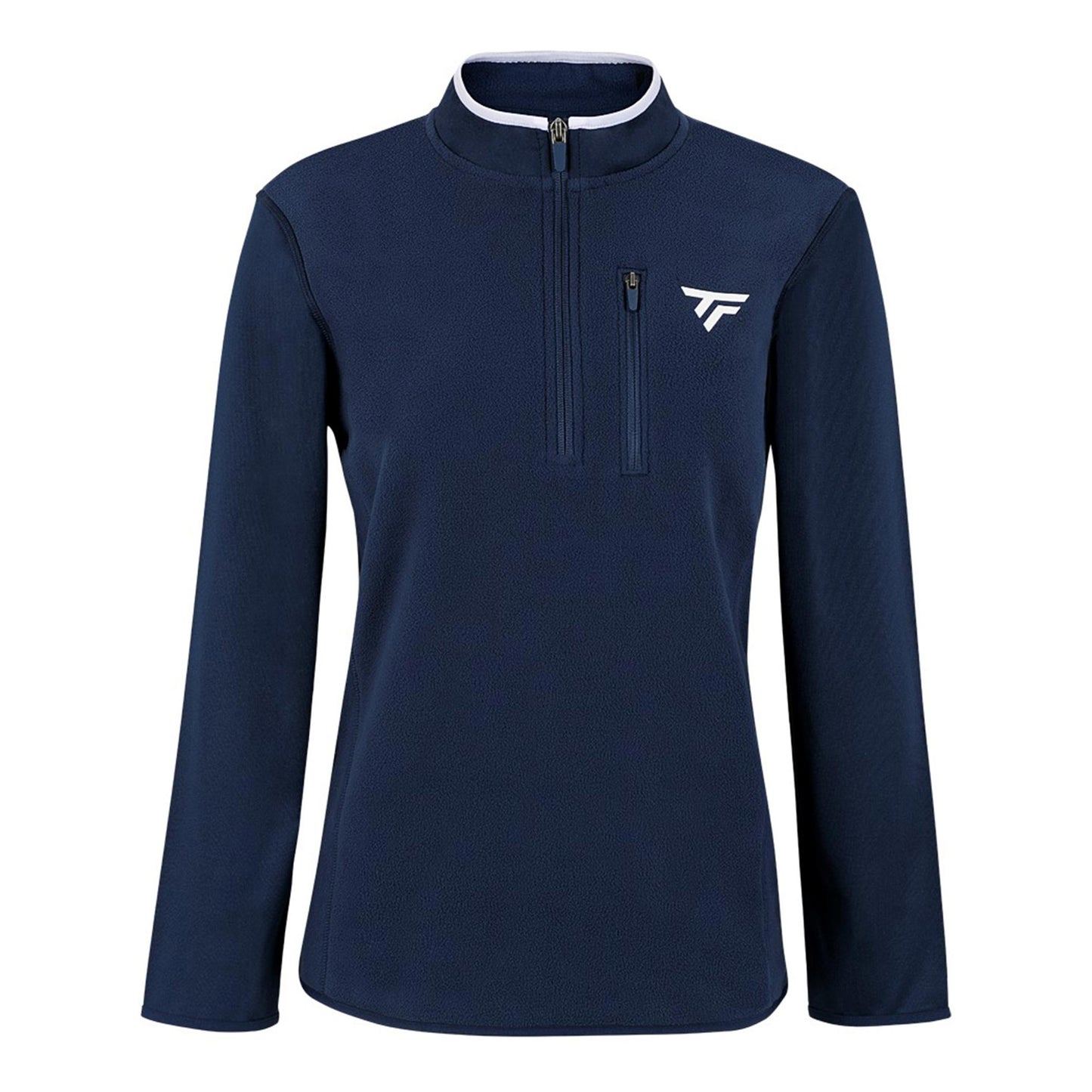 Tecnifibre Polar Quarter Zip Manica Lunga Donna-Blu Scuro