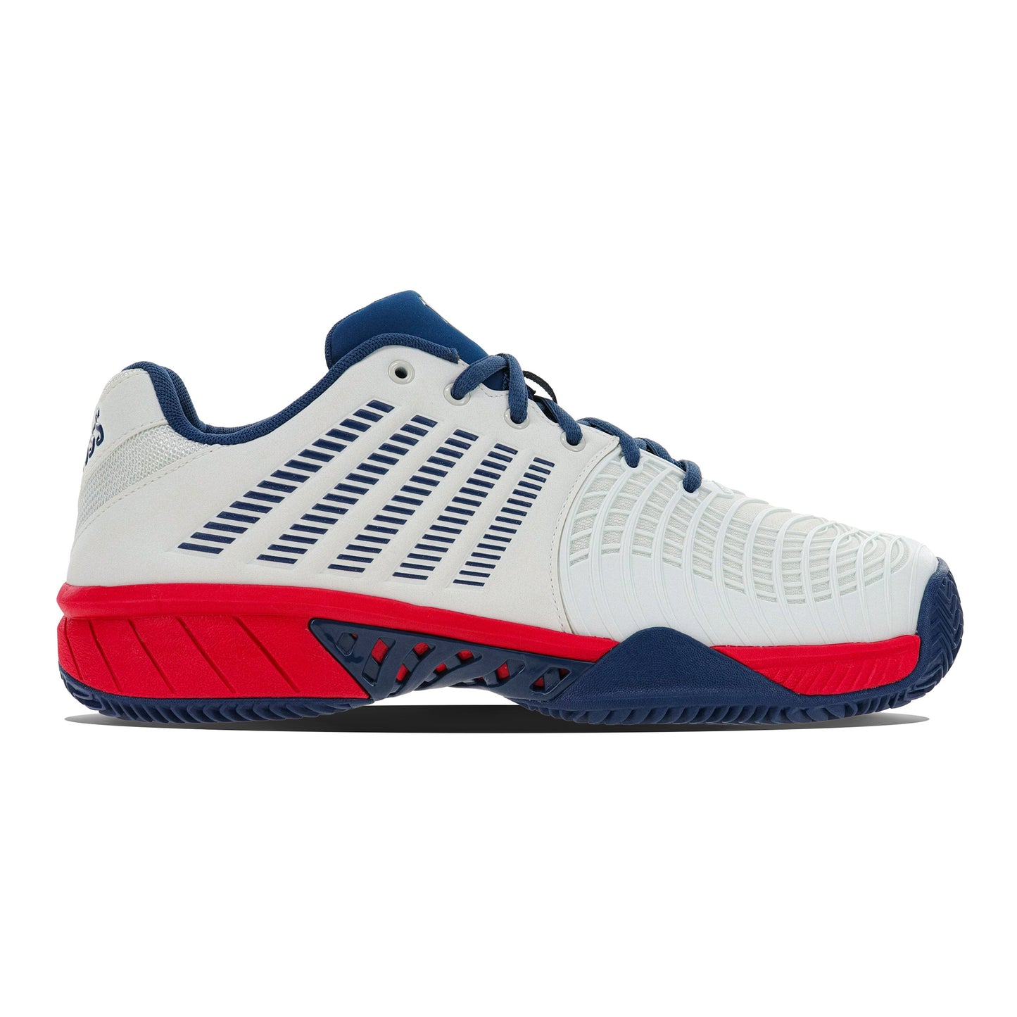 K-Swiss Express Light 3 Scarpa per terra rossa Uomini - bianco, rosso
