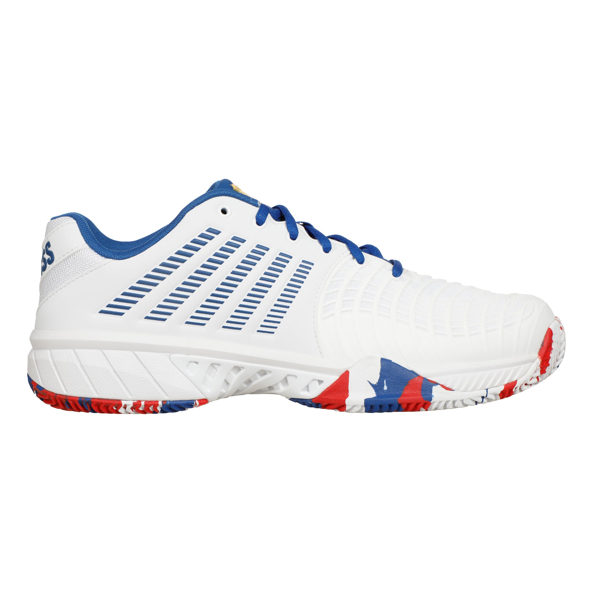 K-Swiss Express Light 3 Scarpa per terra rossa Uomini - bianco, blu