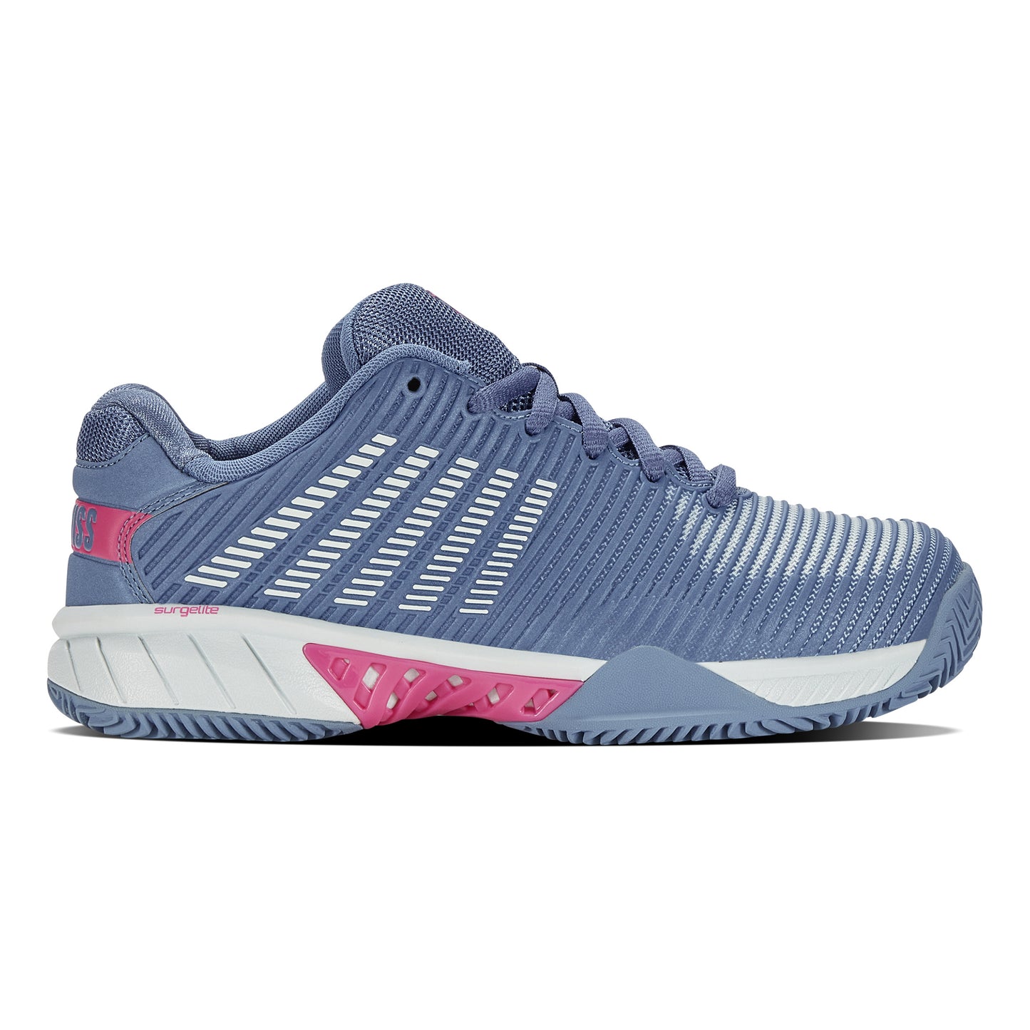 K-Swiss Hypercourt Express 2 Scarpa per terra rossa Edizione speciale Donna - lilla, grigio-blu