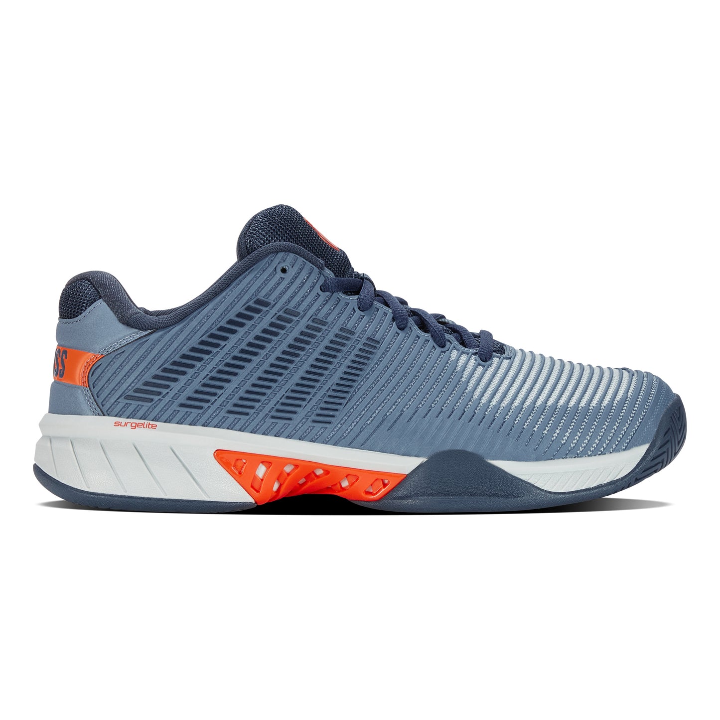 K-Swiss Hypercourt Express 2 Scarpa per tutte le superfici Uomini - grigio-blu, arancione