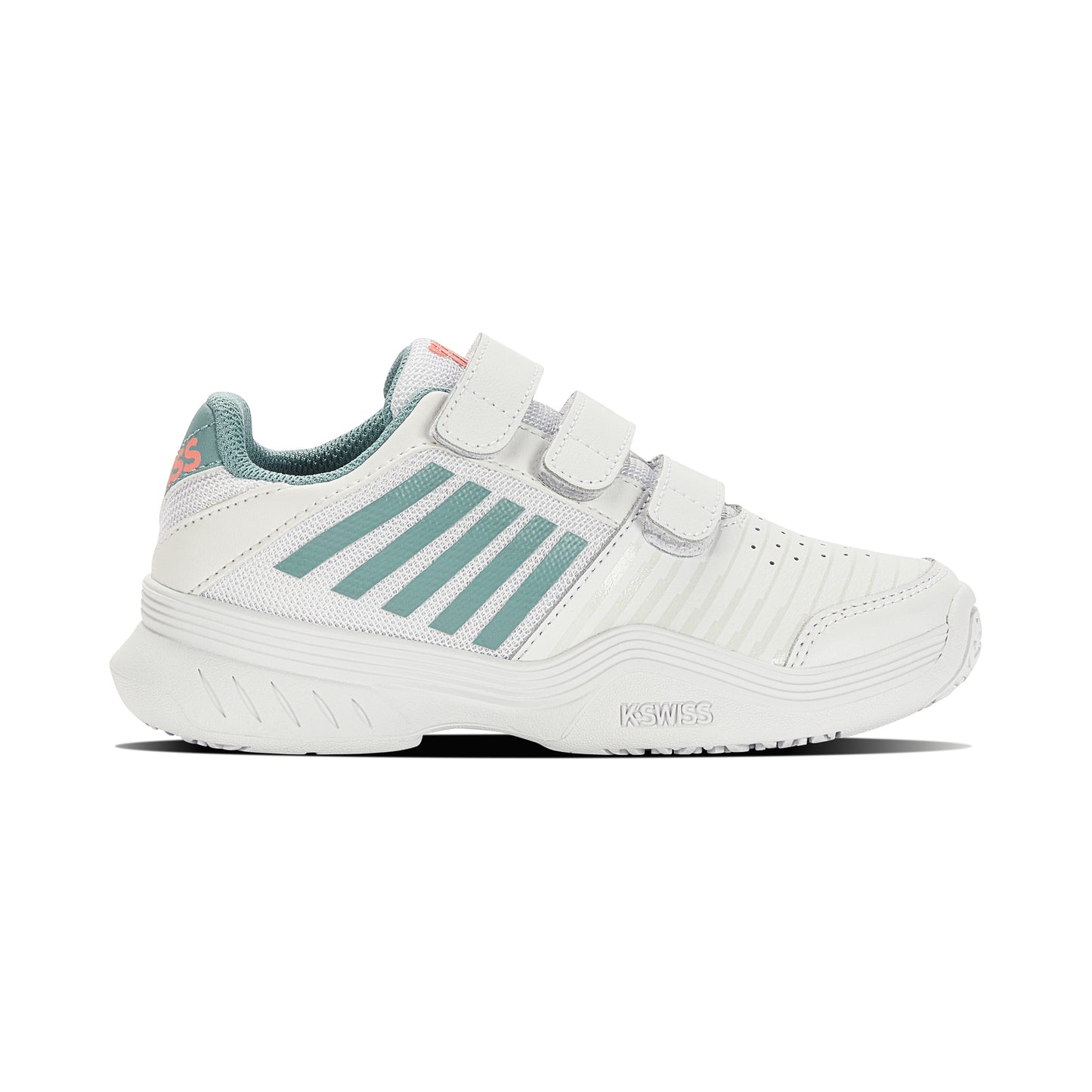 K-Swiss Court Express Strap Omni Scarpa per tutte le superfici Bambini-bianco,turchese