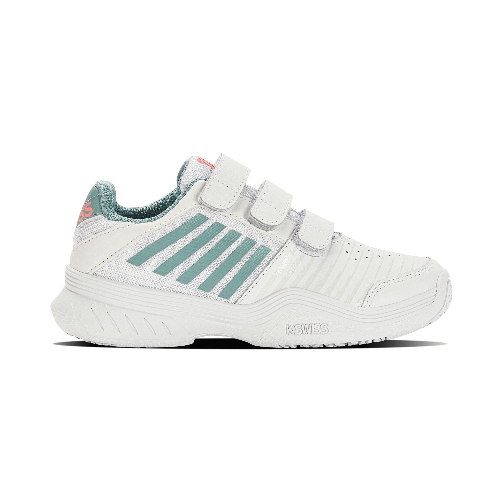 K-Swiss Court Express Strap Omni Scarpa per tutte le superfici Bambini-bianco,turchese