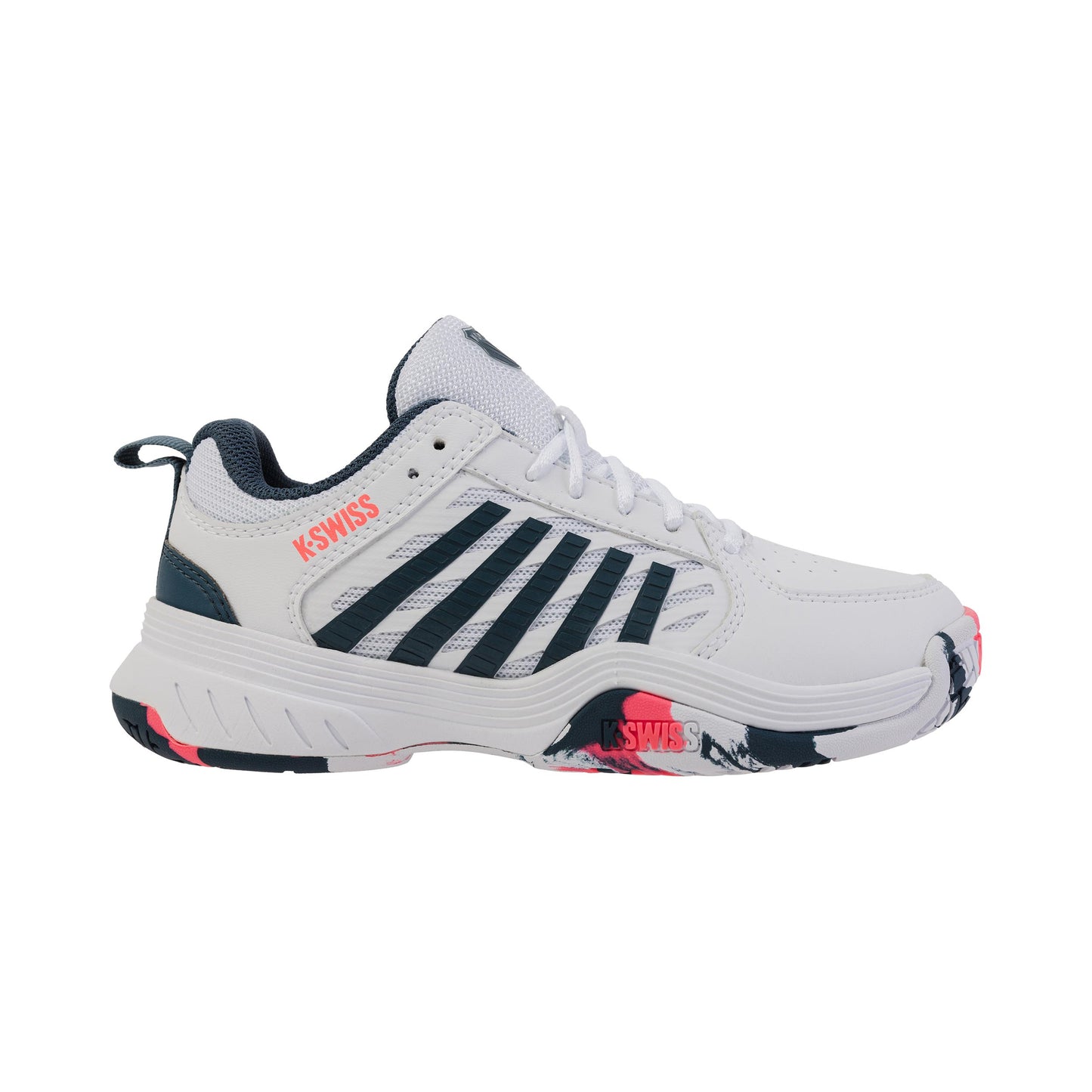 K-Swiss Court Express 2 Scarpa Per Tutte Le Superfici Bambini-Bianco,Color Petrolio