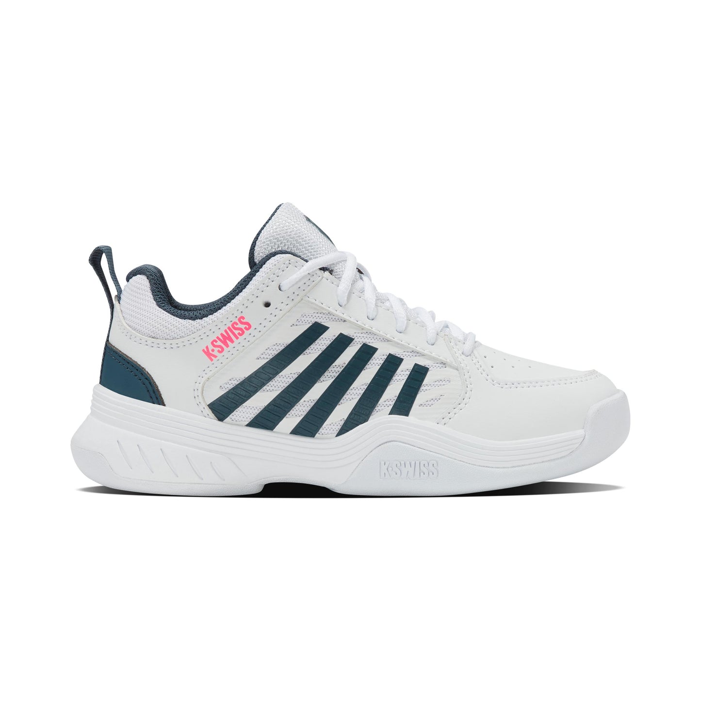 K-Swiss Court Express 2 Scarpa per tappeto Bambini - bianco, color petrolio