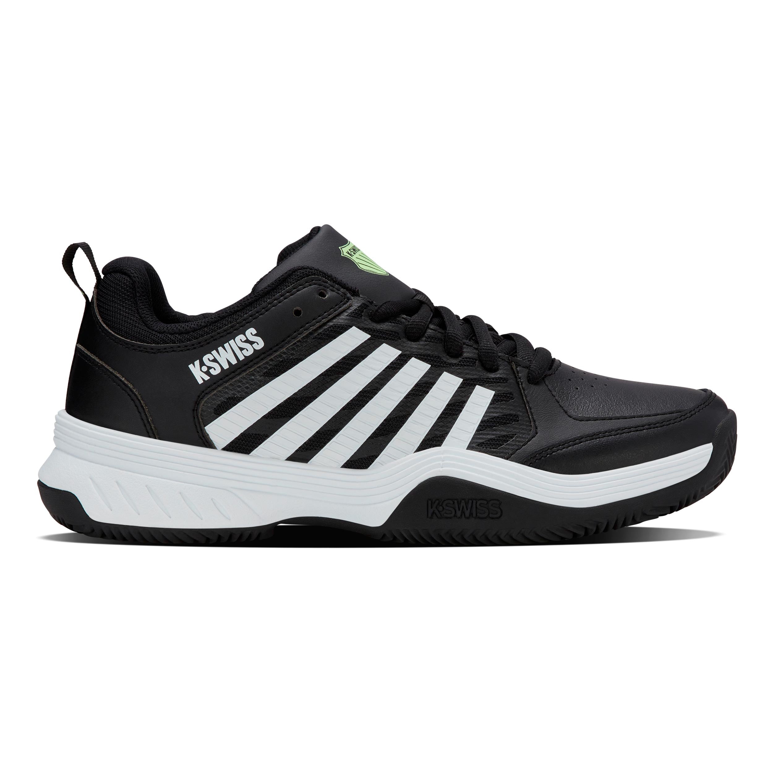 K-Swiss Court Express 2 Scarpa Per Terra Rossa Uomini-Nero,Bianco