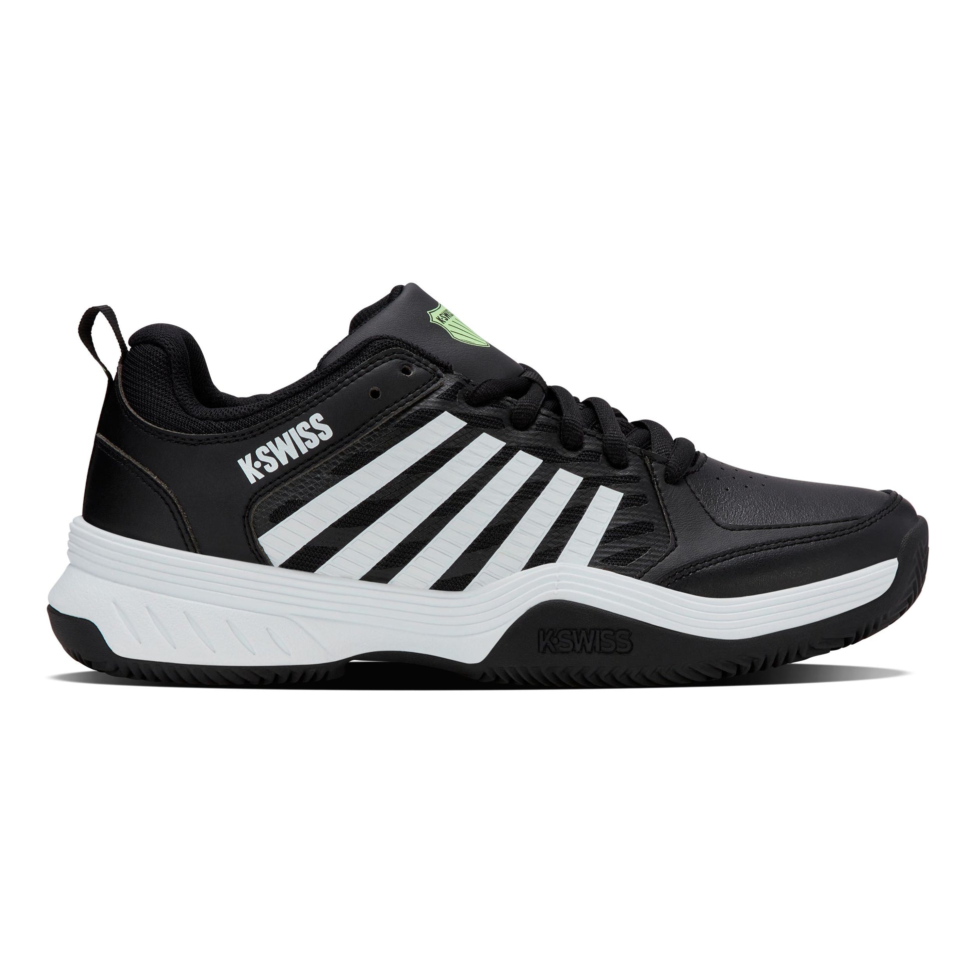 K-Swiss Court Express 2 Scarpa Per Terra Rossa Uomini-Nero,Bianco