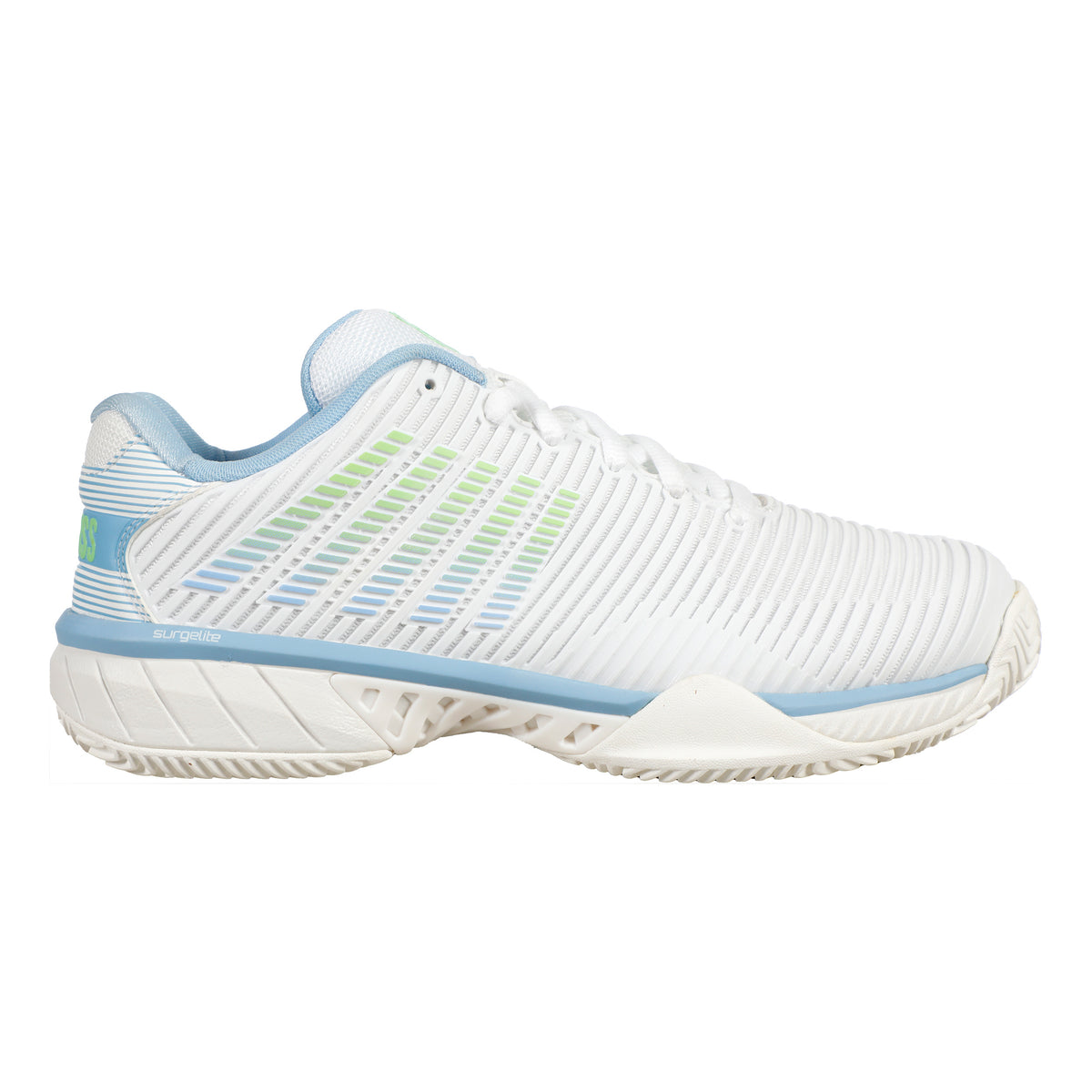 K-Swiss Hypercourt Express 2 Scarpa Per Terra Rossa Donna-Bianco,Blu Chiaro